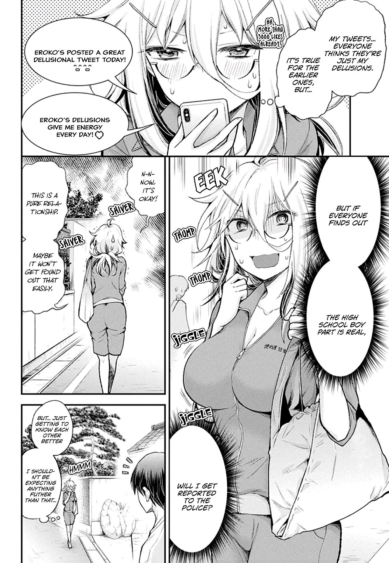 Shingeki no Eroko-san Chapter 8 page 5 - Chapter 8: Suddenly showing me his crotch... Is he gonna propose to me?