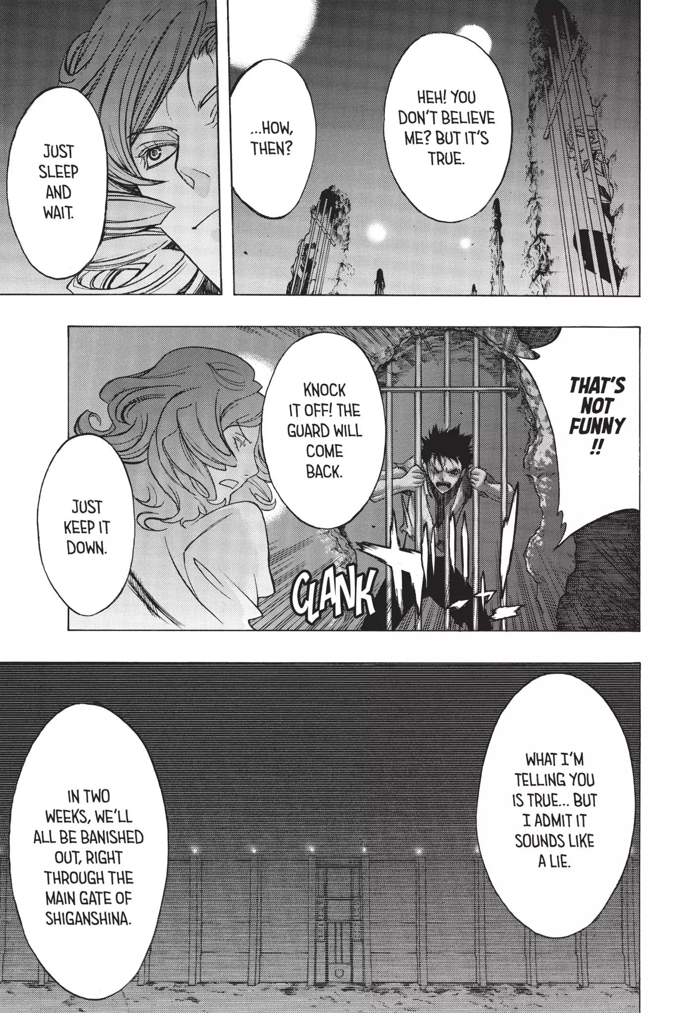 Shingeki no Kyojin - Before the Fall Chapter 11 page 29 - Chapter 11: Serendipity Behind Bars