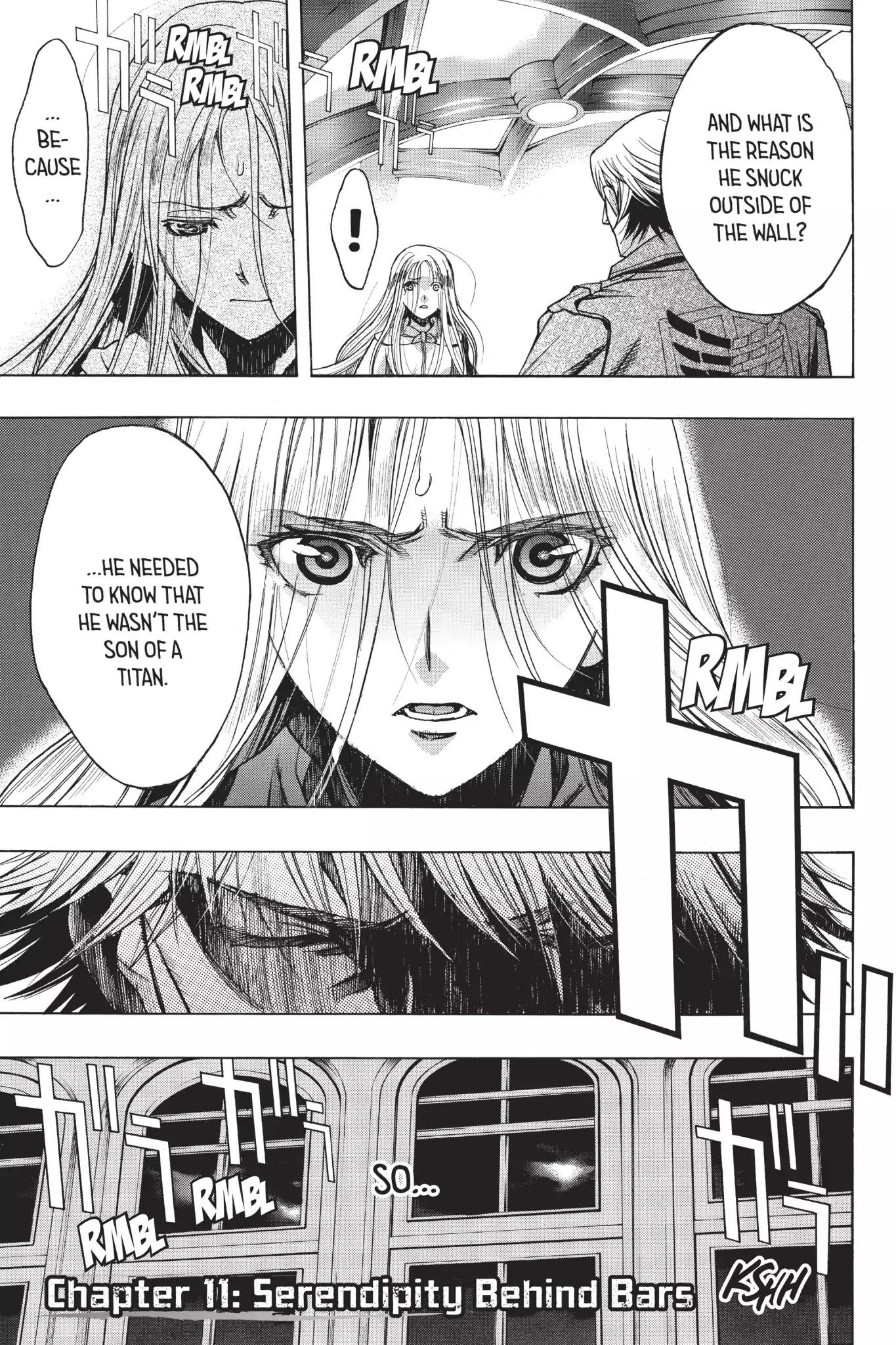 Shingeki no Kyojin - Before the Fall Chapter 11 page 7 - Chapter 11: Serendipity Behind Bars