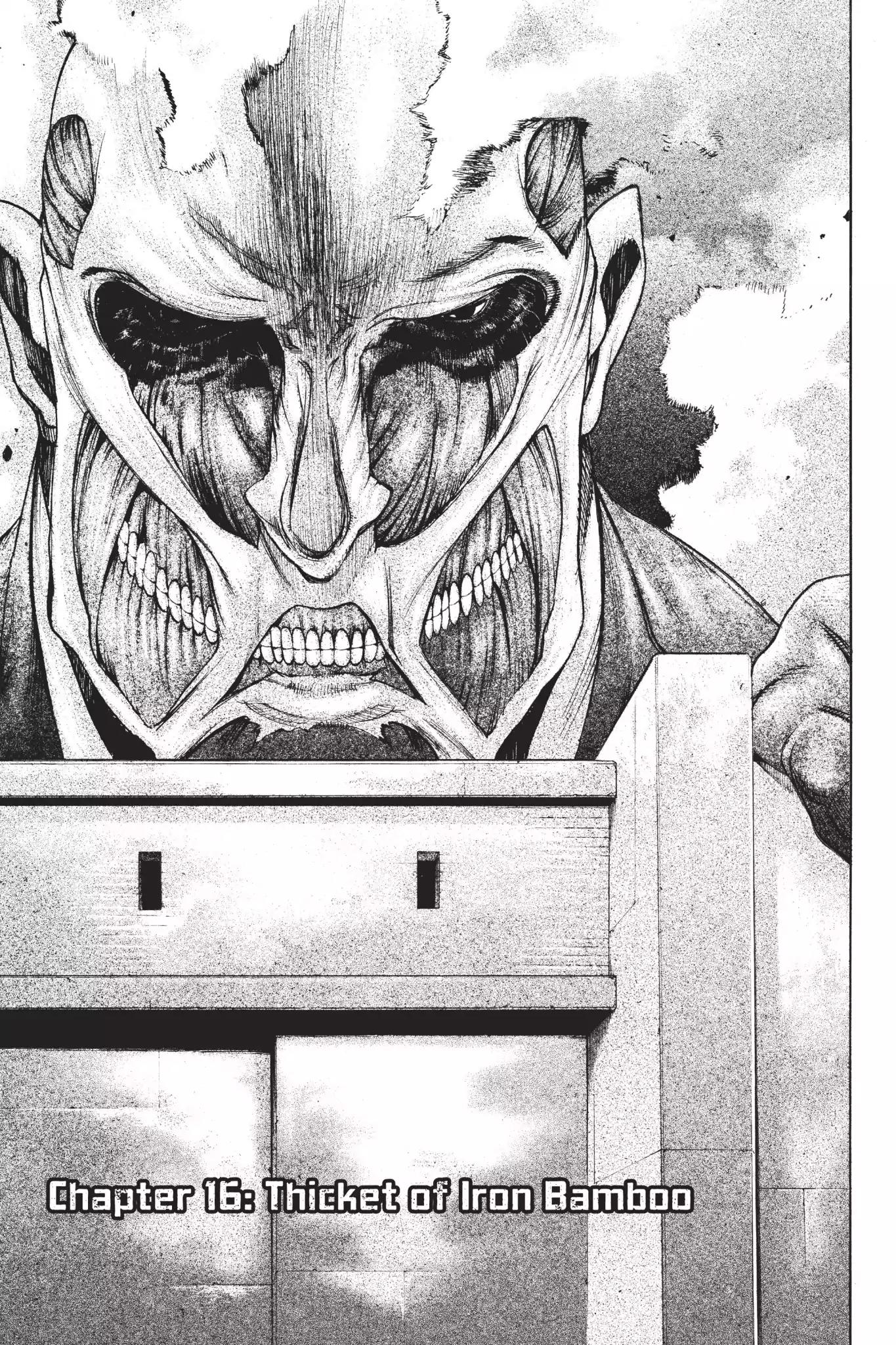 Shingeki no Kyojin - Before the Fall Chapter 16 page 4 - Chapter 16: Thicket of Iron Bamboo