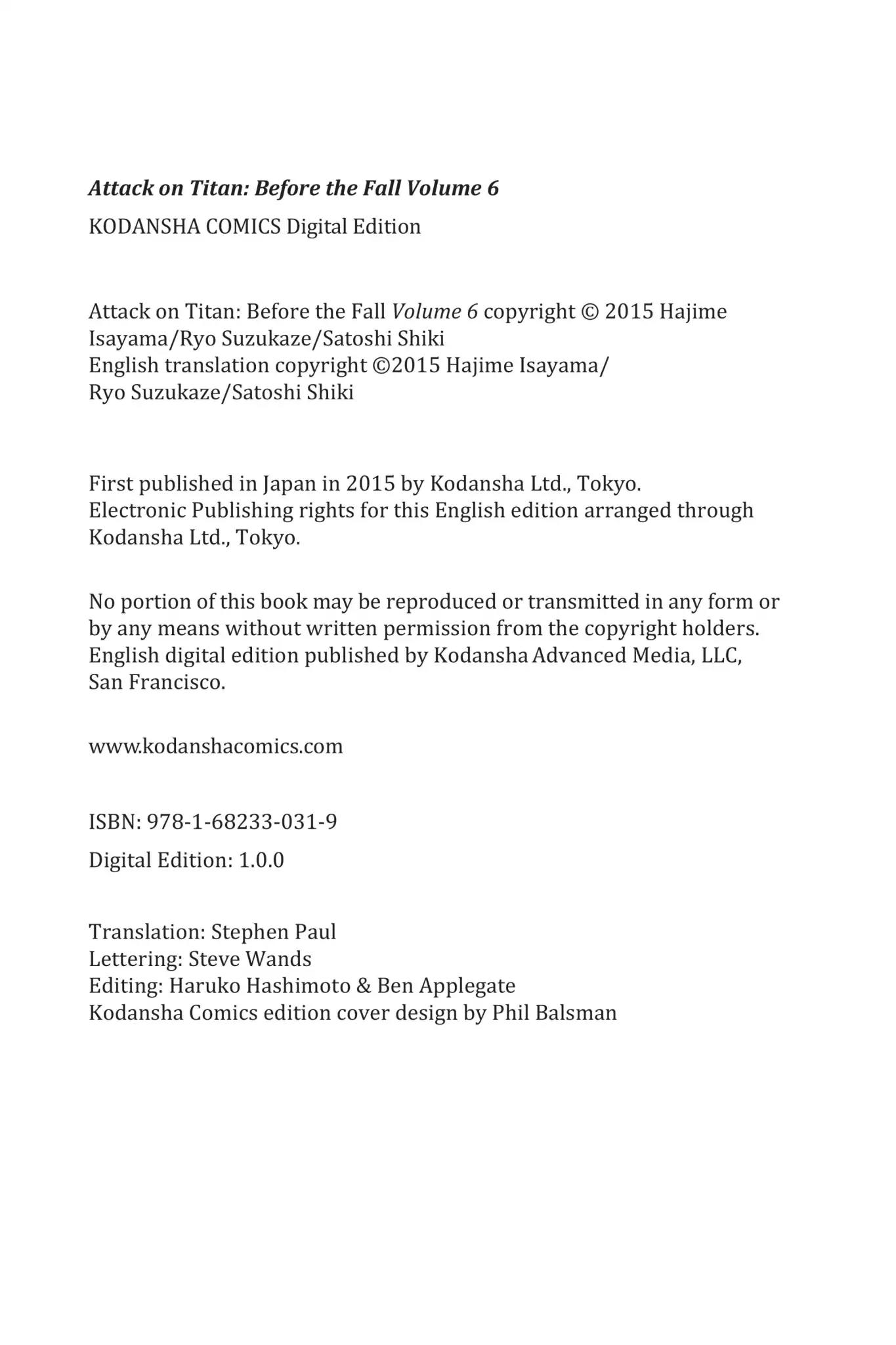 Shingeki no Kyojin - Before the Fall Chapter 20.6 page 16 - Chapter 20.6
