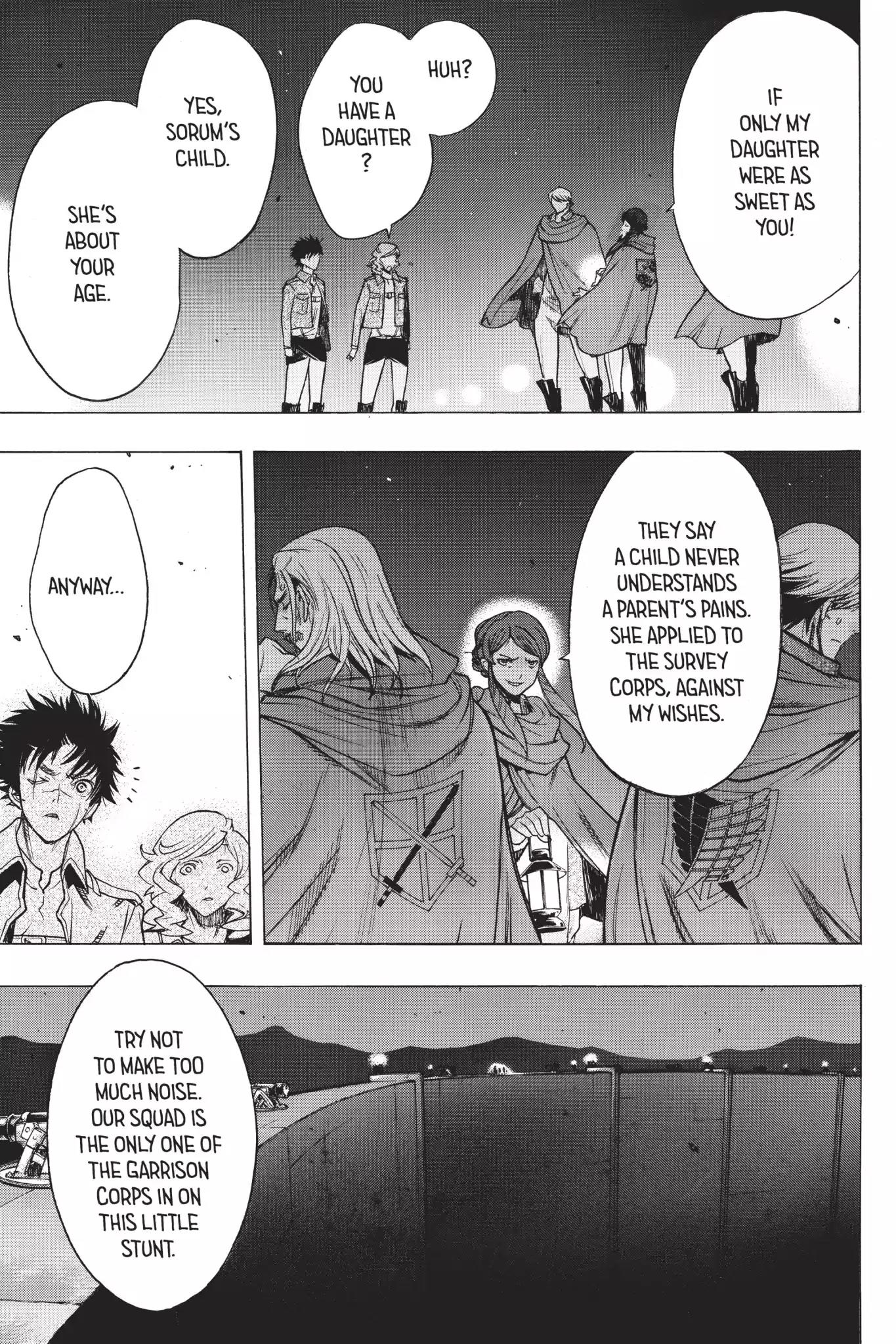 Shingeki no Kyojin - Before the Fall Chapter 22 page 33 - Chapter 22 : Abyss Below the Wall