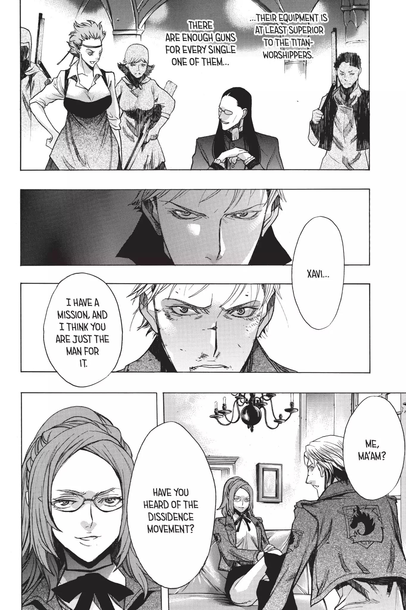 Shingeki no Kyojin - Before the Fall Chapter 25 page 19 - Chapter 25: Disturbance in the City