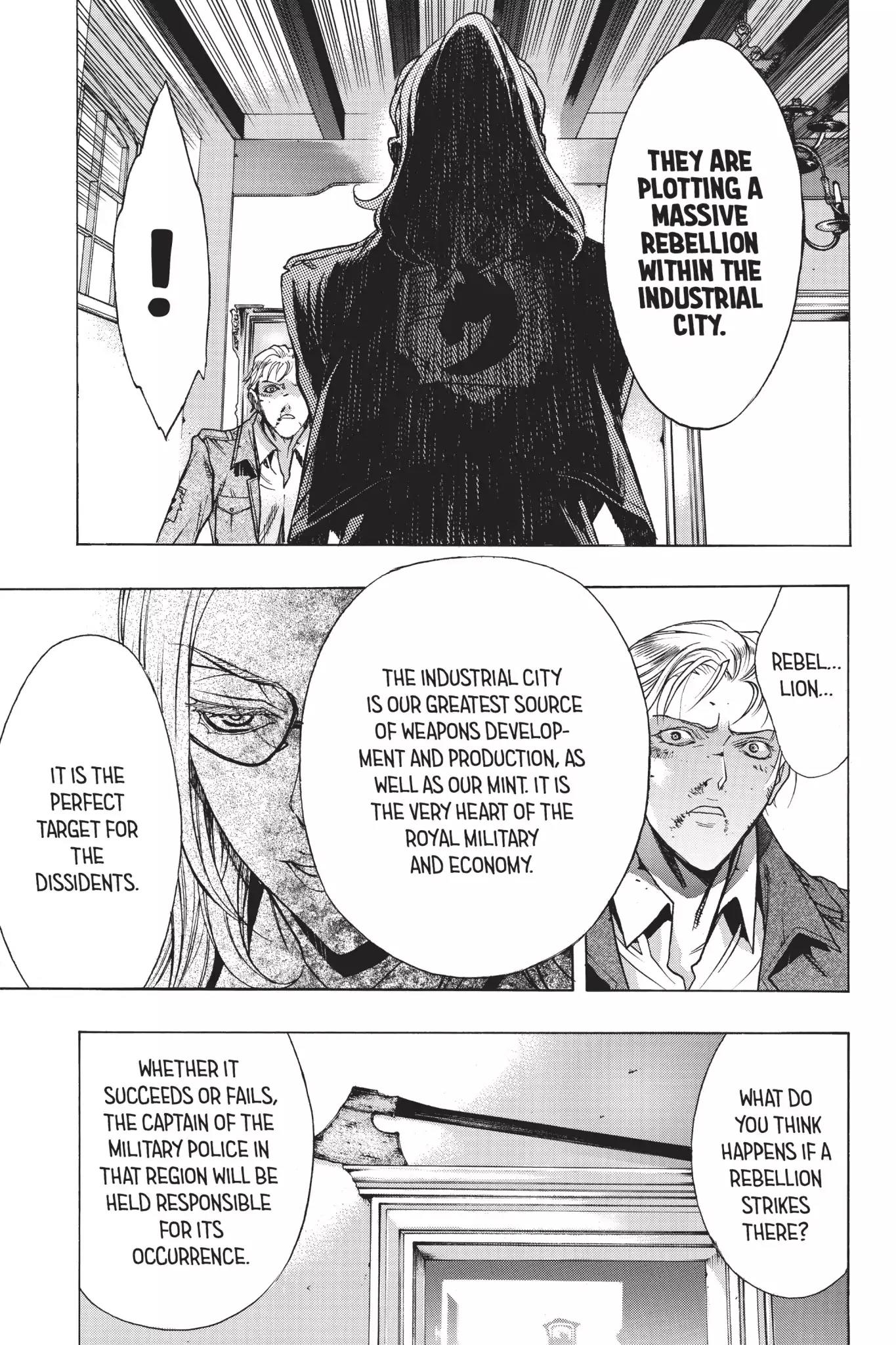 Shingeki no Kyojin - Before the Fall Chapter 25 page 22 - Chapter 25: Disturbance in the City