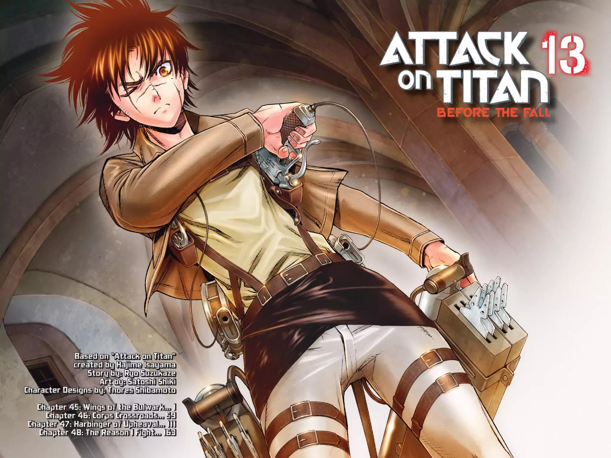 Shingeki no Kyojin - Before the Fall Chapter 45 page 3 - Chapter 45: Wings of the Bulwark