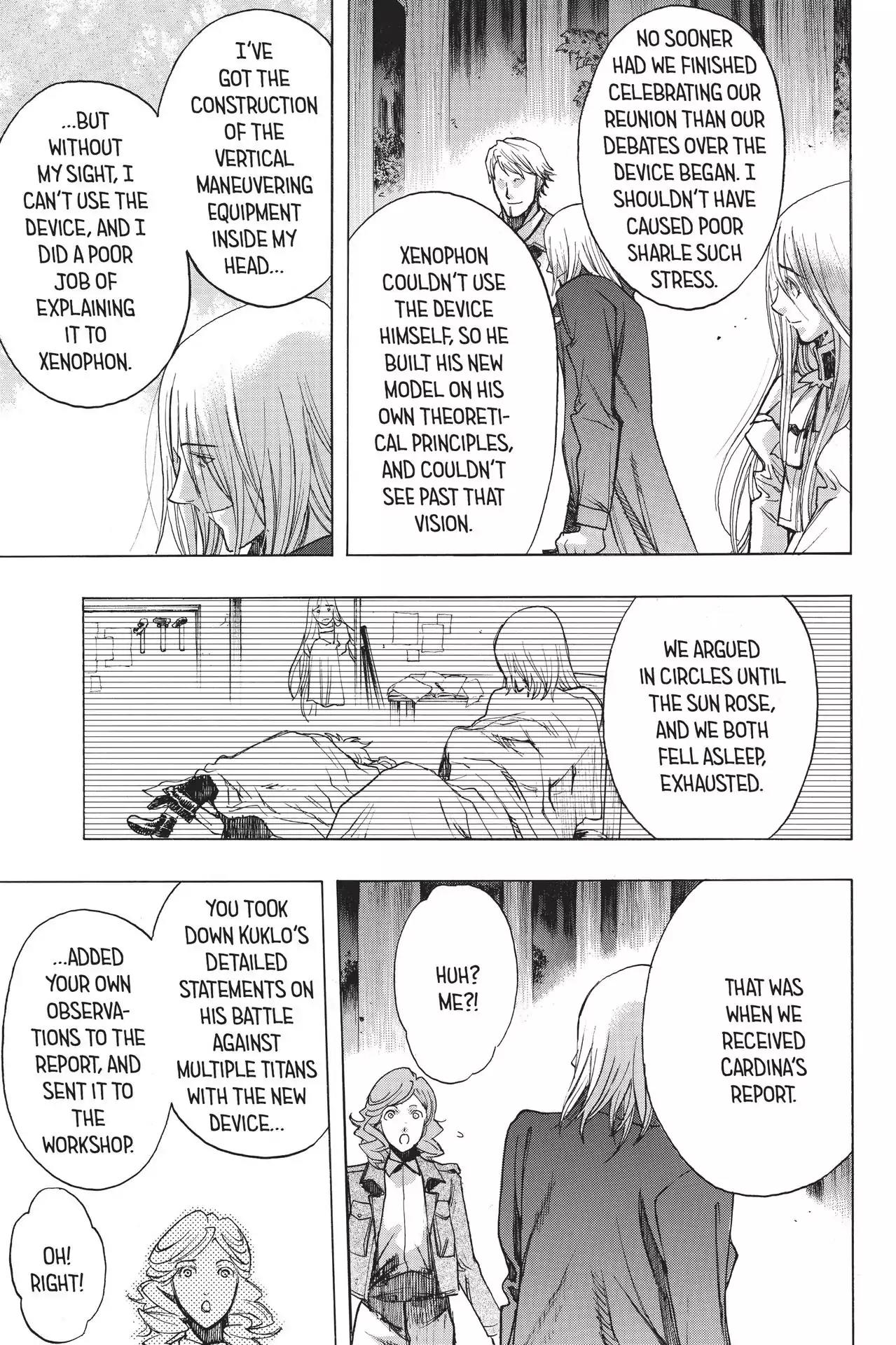 Shingeki no Kyojin - Before the Fall Chapter 45 page 37 - Chapter 45: Wings of the Bulwark