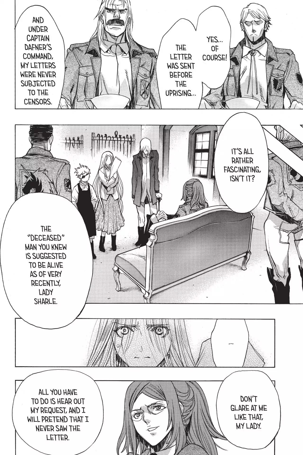 Shingeki no Kyojin - Before the Fall Chapter 46 page 17 - Chapter 46: Corps Crossroads