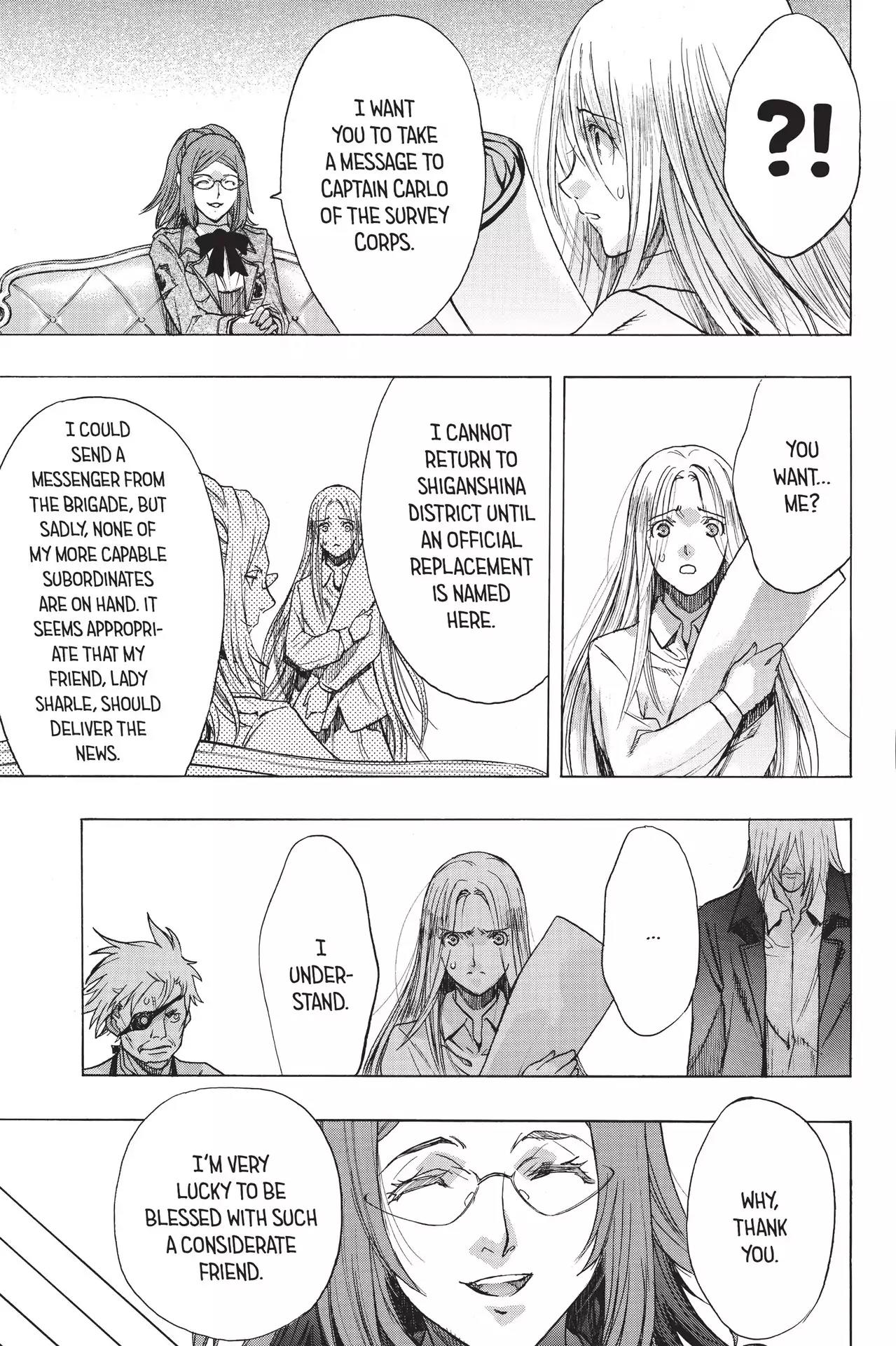 Shingeki no Kyojin - Before the Fall Chapter 46 page 18 - Chapter 46: Corps Crossroads