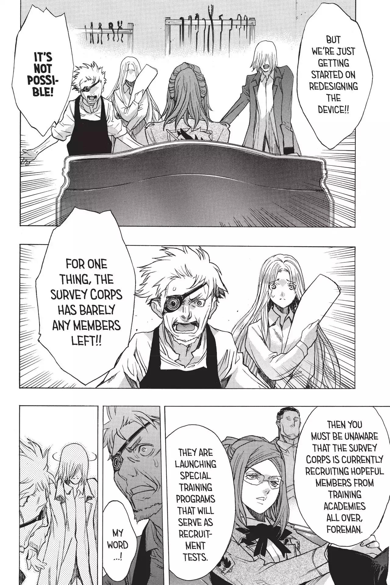 Shingeki no Kyojin - Before the Fall Chapter 46 page 29 - Chapter 46: Corps Crossroads