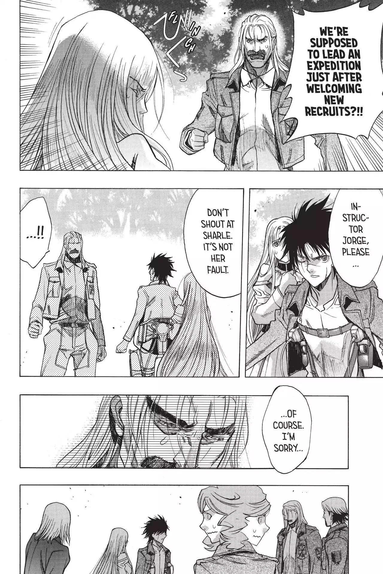 Shingeki no Kyojin - Before the Fall Chapter 46 page 3 - Chapter 46: Corps Crossroads