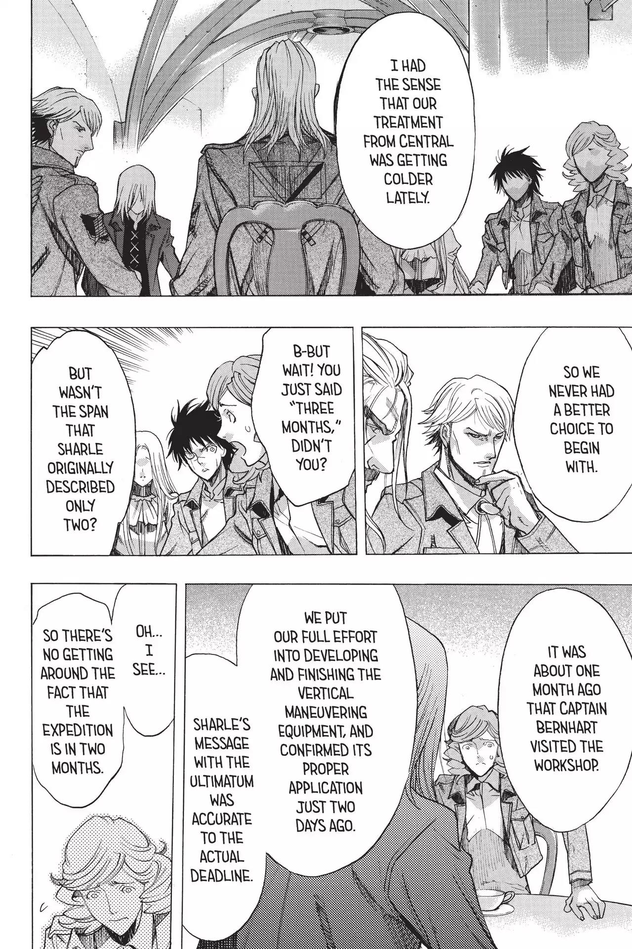 Shingeki no Kyojin - Before the Fall Chapter 46 page 33 - Chapter 46: Corps Crossroads