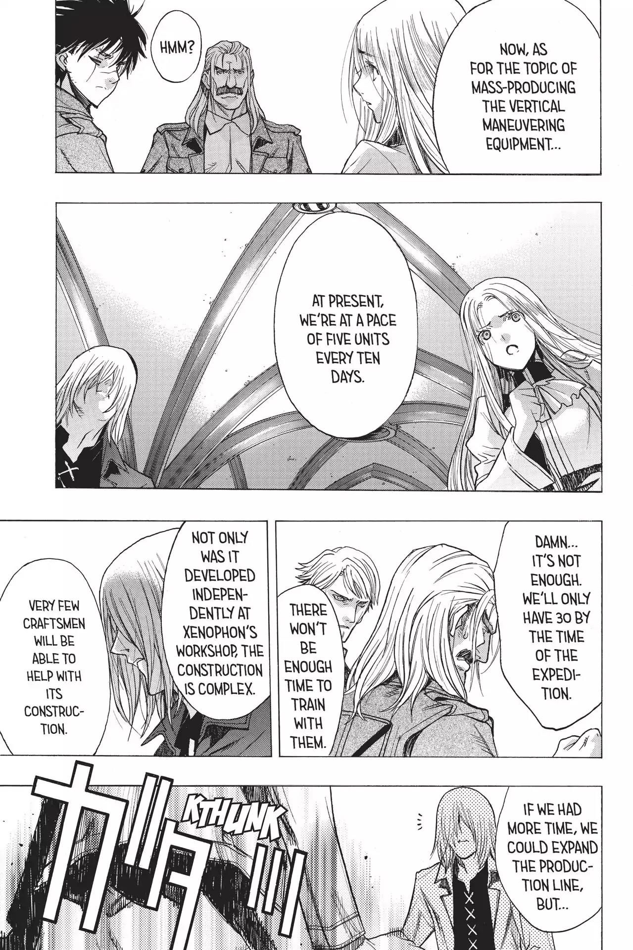 Shingeki no Kyojin - Before the Fall Chapter 46 page 34 - Chapter 46: Corps Crossroads