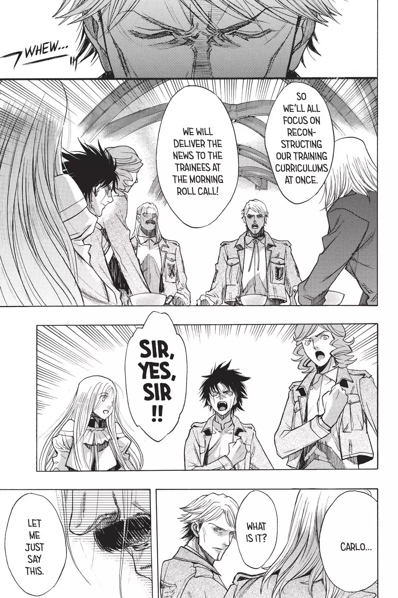 Shingeki no Kyojin - Before the Fall Chapter 46 page 38 - Chapter 46: Corps Crossroads