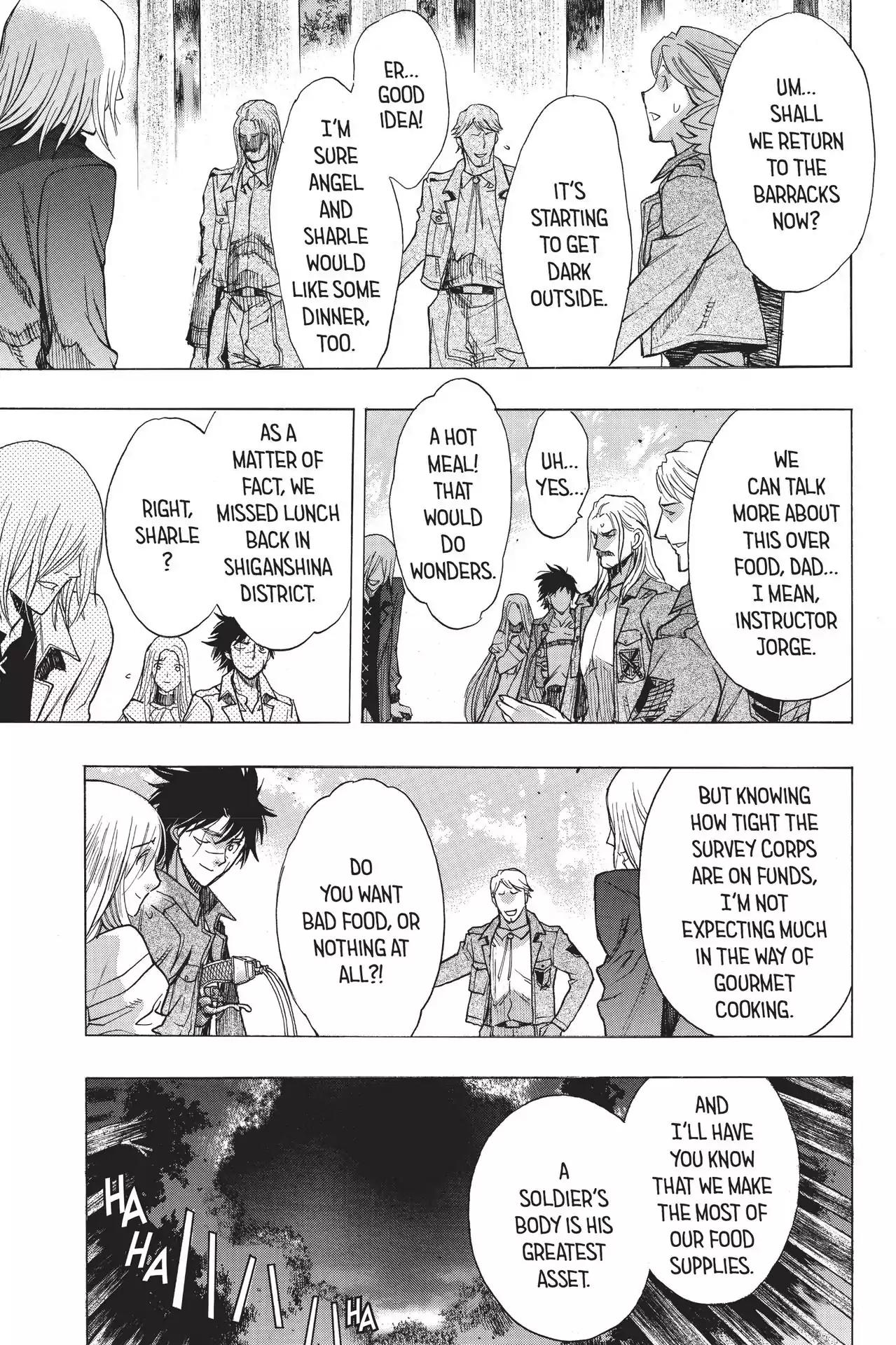 Shingeki no Kyojin - Before the Fall Chapter 46 page 4 - Chapter 46: Corps Crossroads