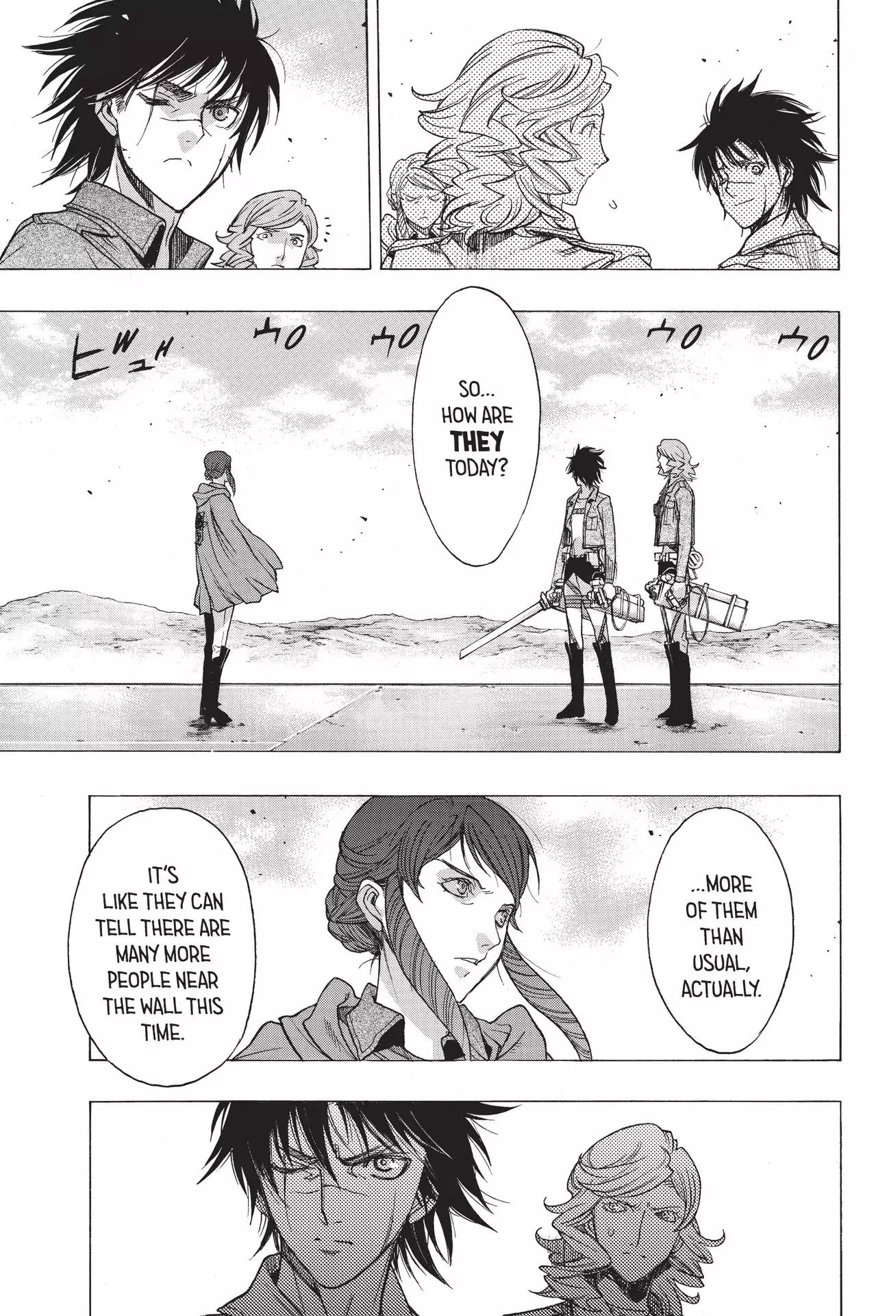 Shingeki no Kyojin - Before the Fall Chapter 49 page 35 - Chapter 49: Beyond the Boundary