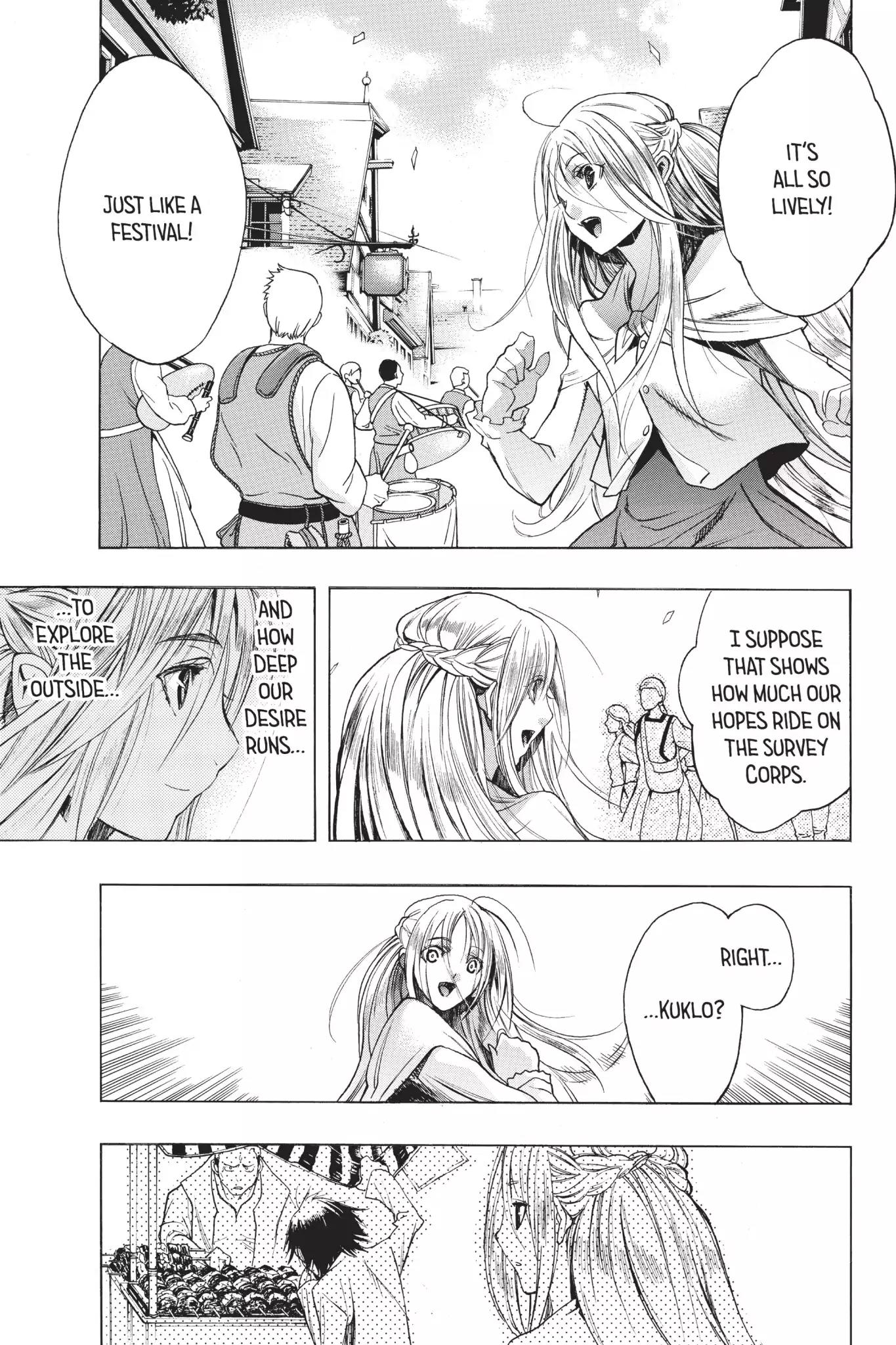 Shingeki no Kyojin - Before the Fall Chapter 5 page 21 - Chapter 5: Predawn Departure