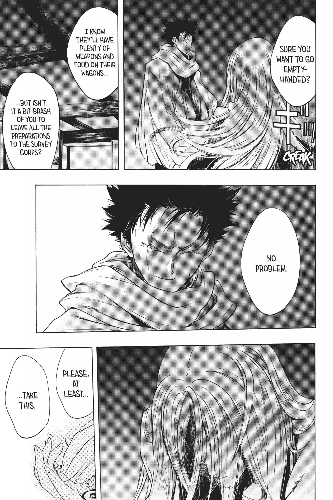 Shingeki no Kyojin - Before the Fall Chapter 5 page 39 - Chapter 5: Predawn Departure