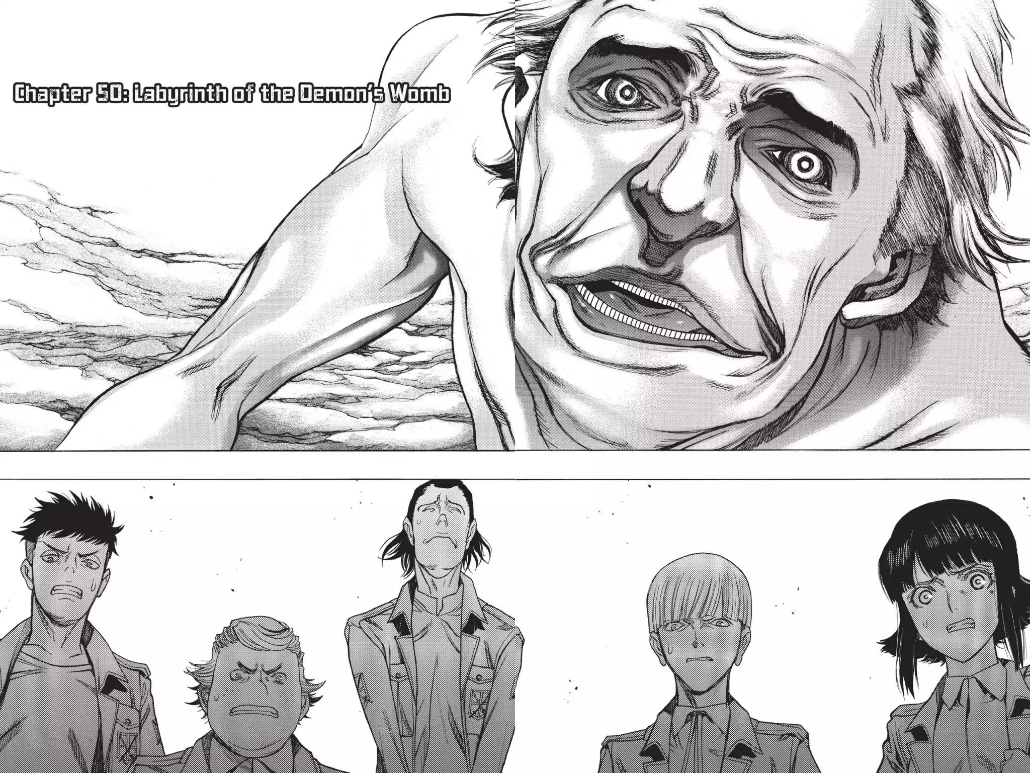 Shingeki no Kyojin - Before the Fall Chapter 50 page 2 - Chapter 50: Labyrinth of the Demon's Womb
