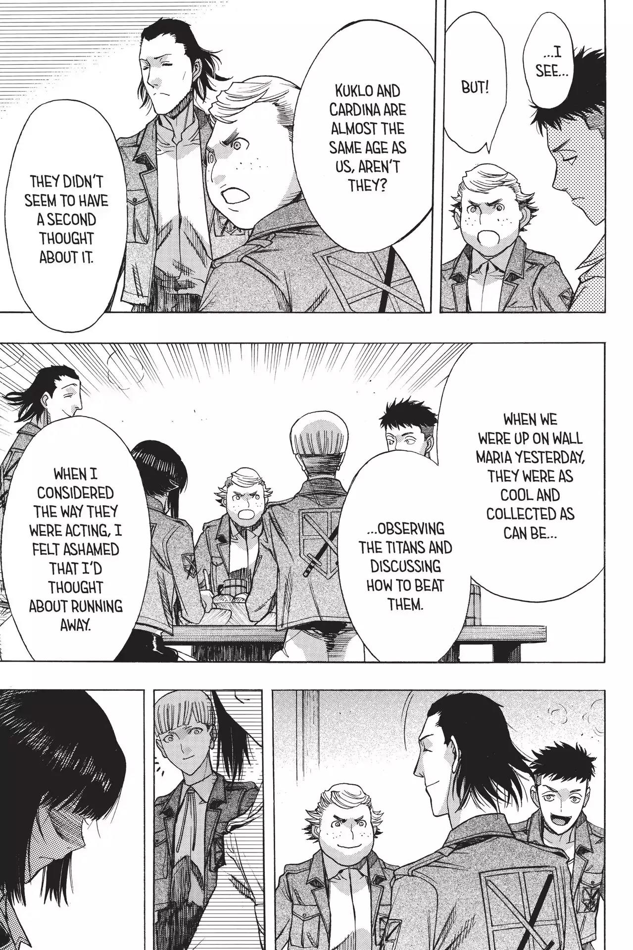 Shingeki no Kyojin - Before the Fall Chapter 50 page 32 - Chapter 50: Labyrinth of the Demon's Womb