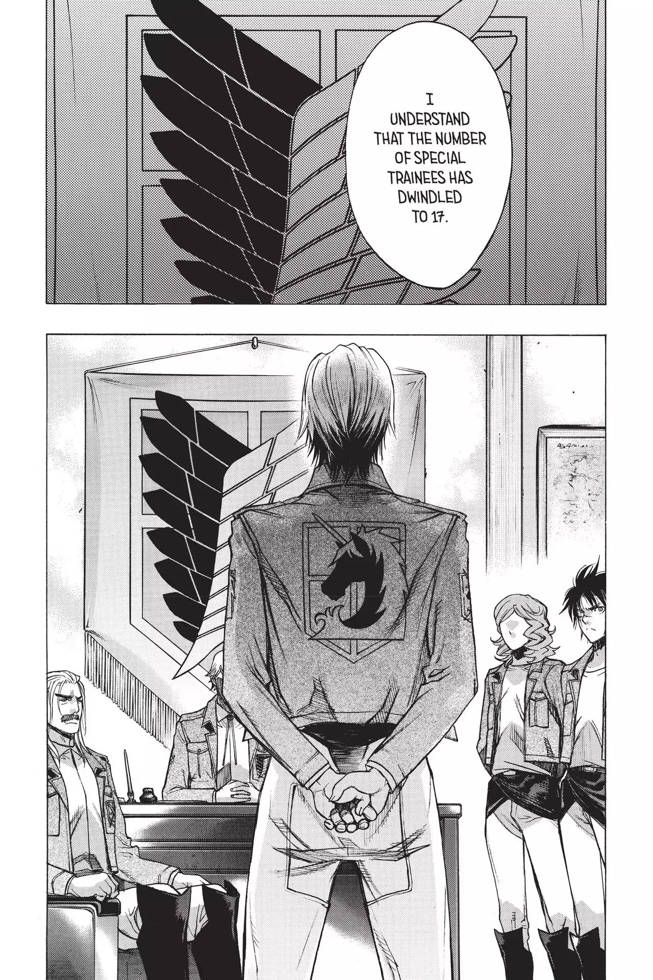 Shingeki no Kyojin - Before the Fall Chapter 52 page 1 - Chapter 52: Genesis of thw Wings of Hope