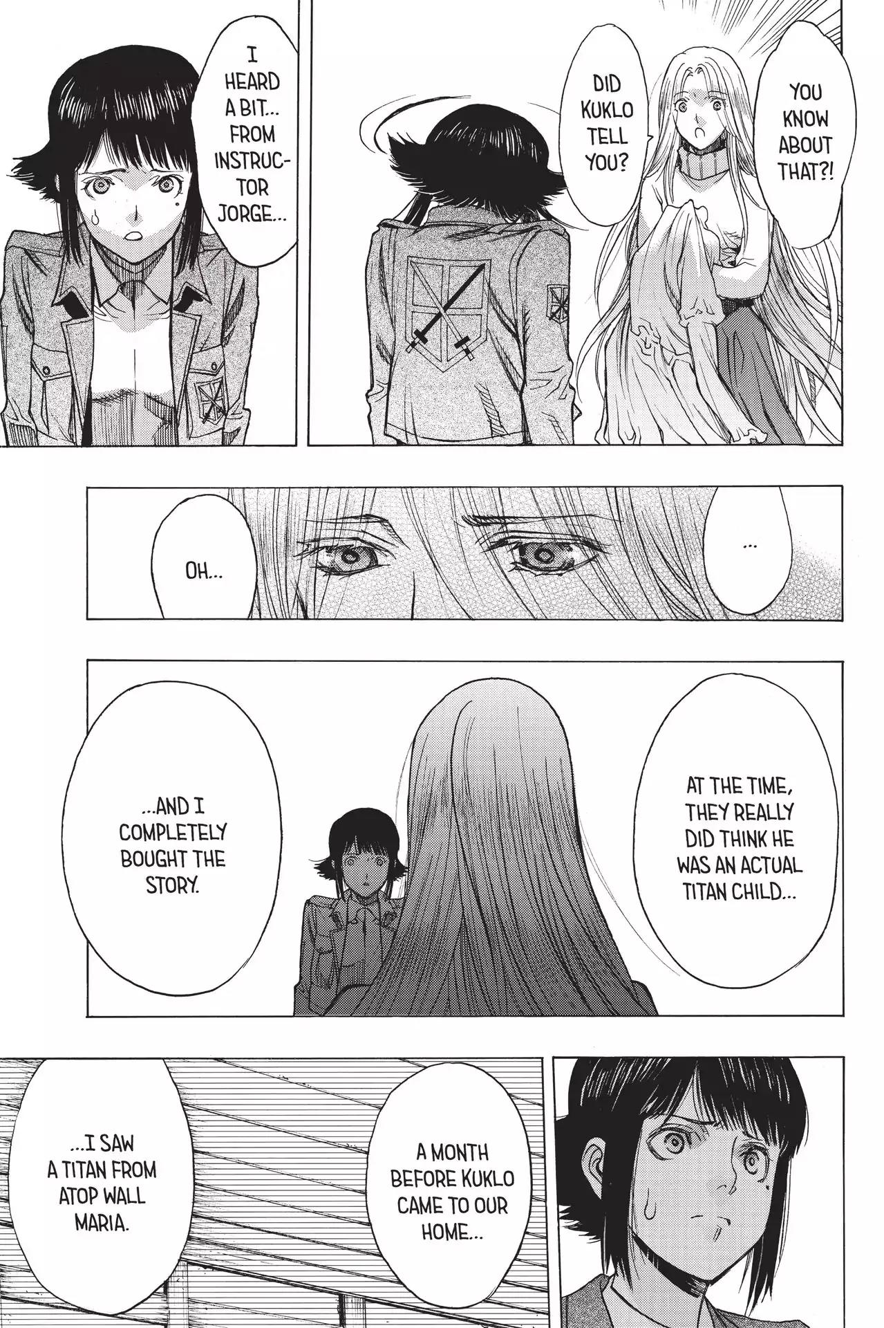Shingeki no Kyojin - Before the Fall Chapter 52 page 23 - Chapter 52: Genesis of thw Wings of Hope