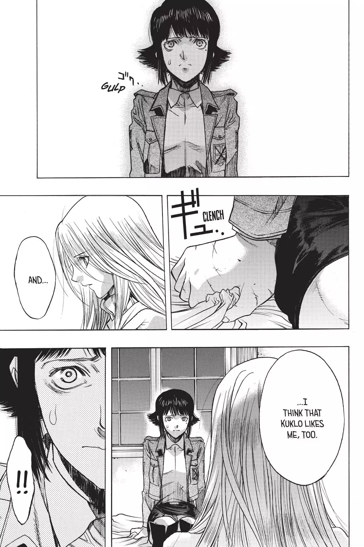 Shingeki no Kyojin - Before the Fall Chapter 52 page 35 - Chapter 52: Genesis of thw Wings of Hope