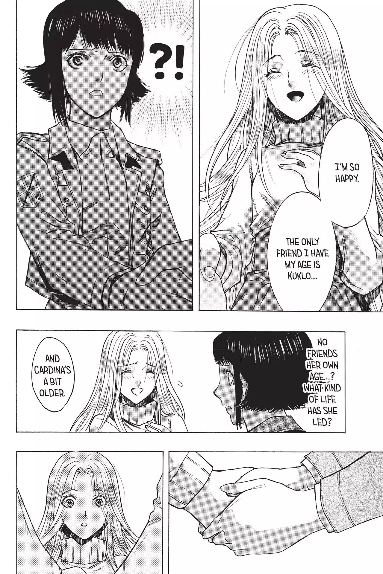 Shingeki no Kyojin - Before the Fall Chapter 52 page 46 - Chapter 52: Genesis of thw Wings of Hope