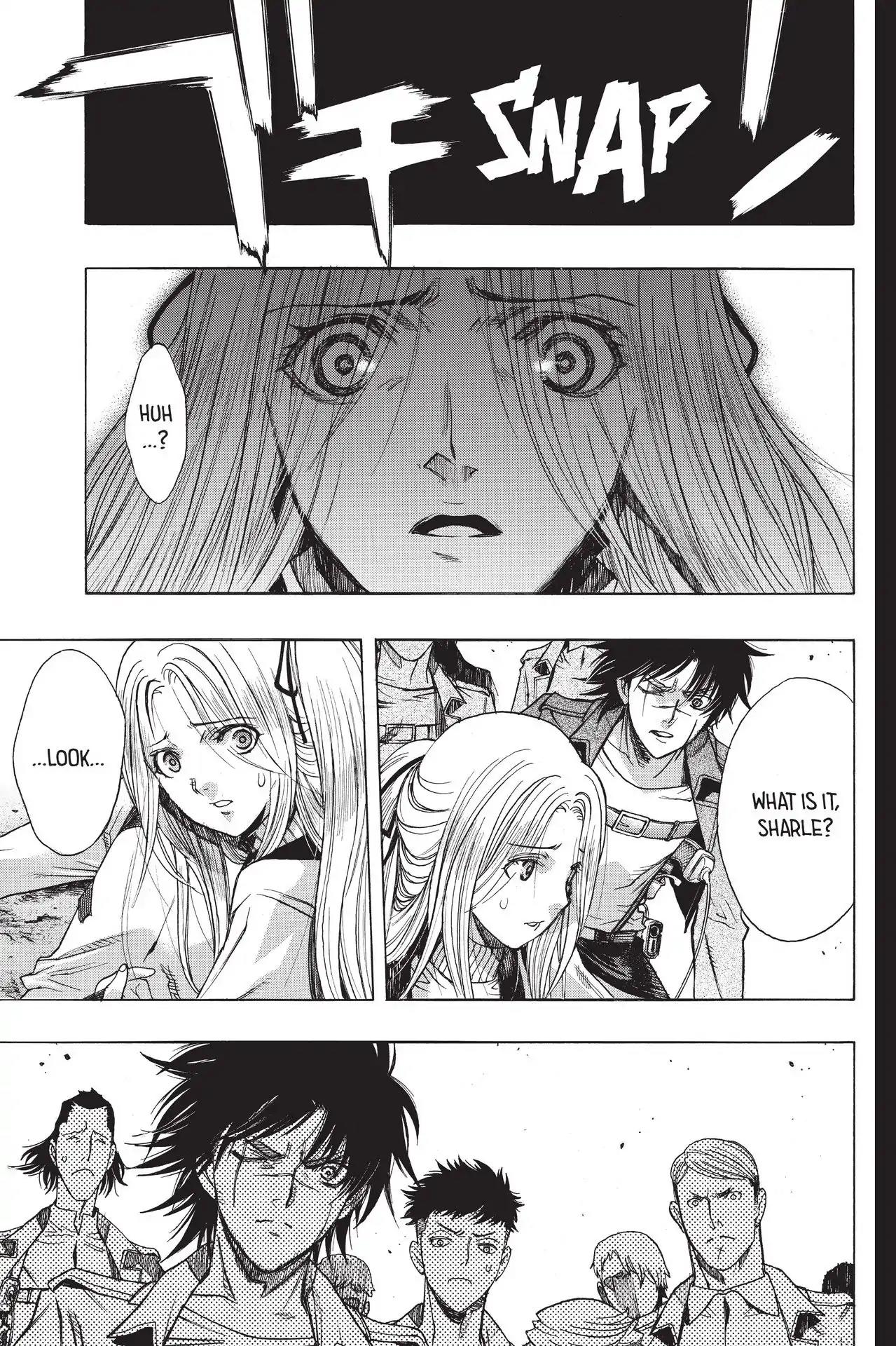 Shingeki no Kyojin - Before the Fall Chapter 54 page 1 - Chapter 54: In the Thick of Paranoia