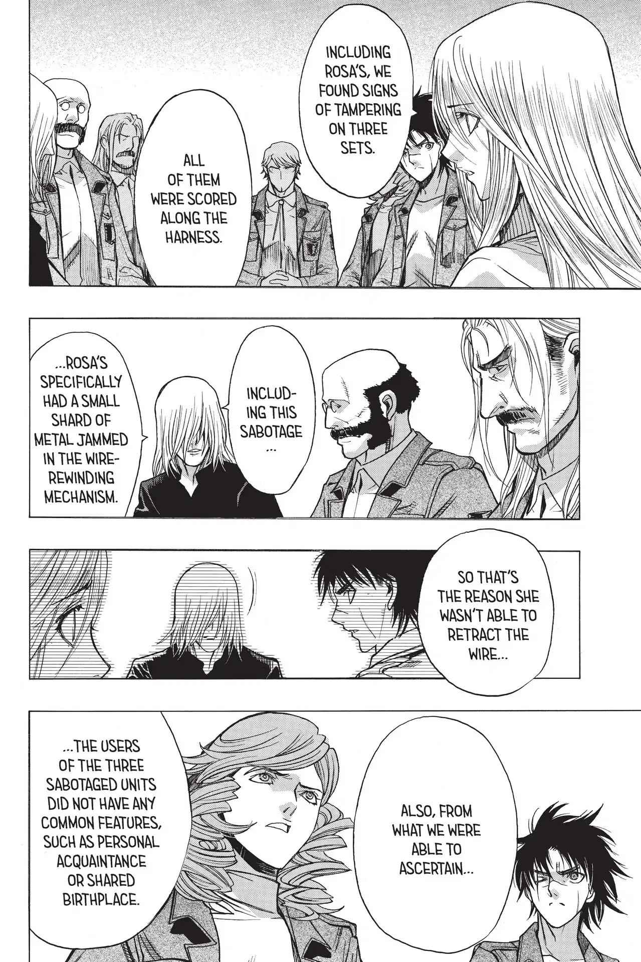 Shingeki no Kyojin - Before the Fall Chapter 54 page 14 - Chapter 54: In the Thick of Paranoia