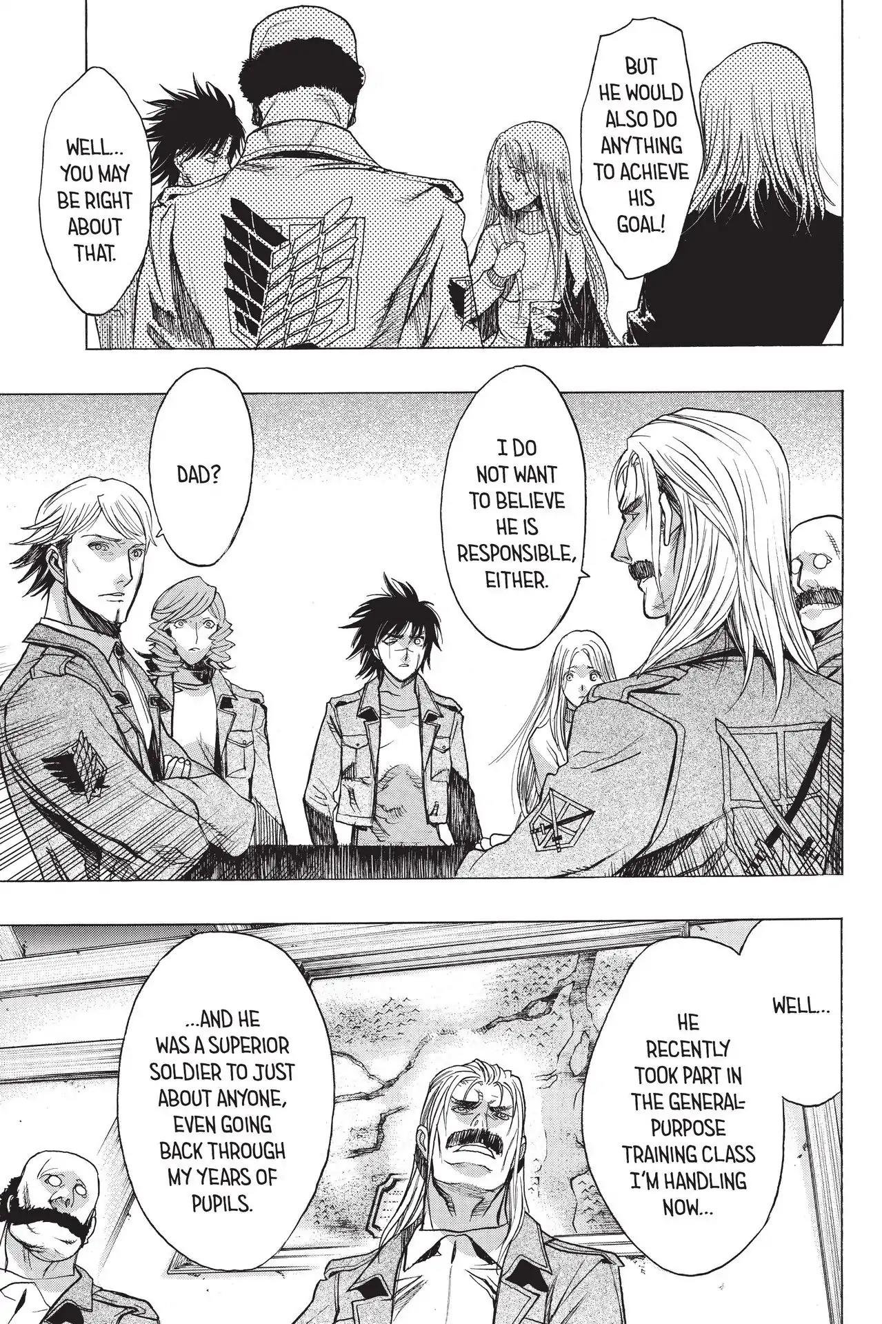 Shingeki no Kyojin - Before the Fall Chapter 54 page 21 - Chapter 54: In the Thick of Paranoia