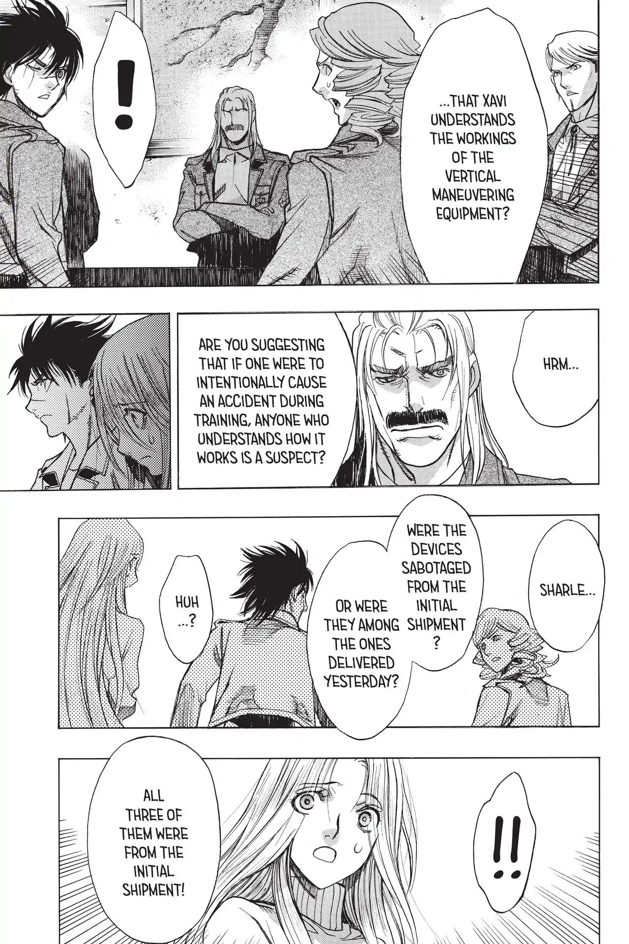 Shingeki no Kyojin - Before the Fall Chapter 54 page 23 - Chapter 54: In the Thick of Paranoia