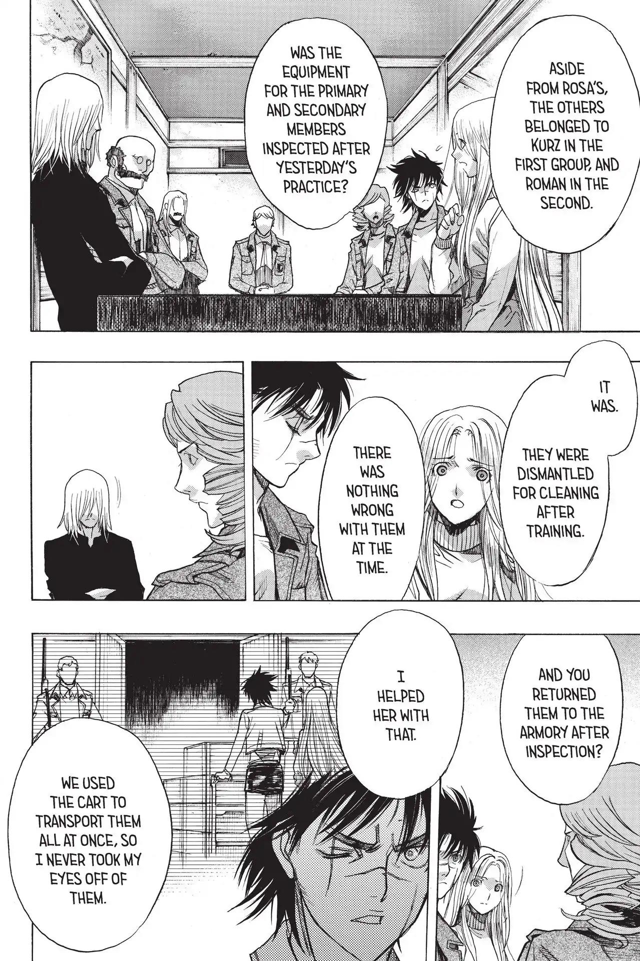 Shingeki no Kyojin - Before the Fall Chapter 54 page 24 - Chapter 54: In the Thick of Paranoia