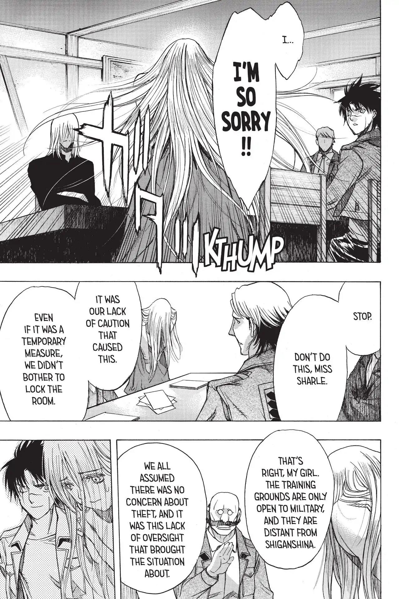 Shingeki no Kyojin - Before the Fall Chapter 54 page 27 - Chapter 54: In the Thick of Paranoia