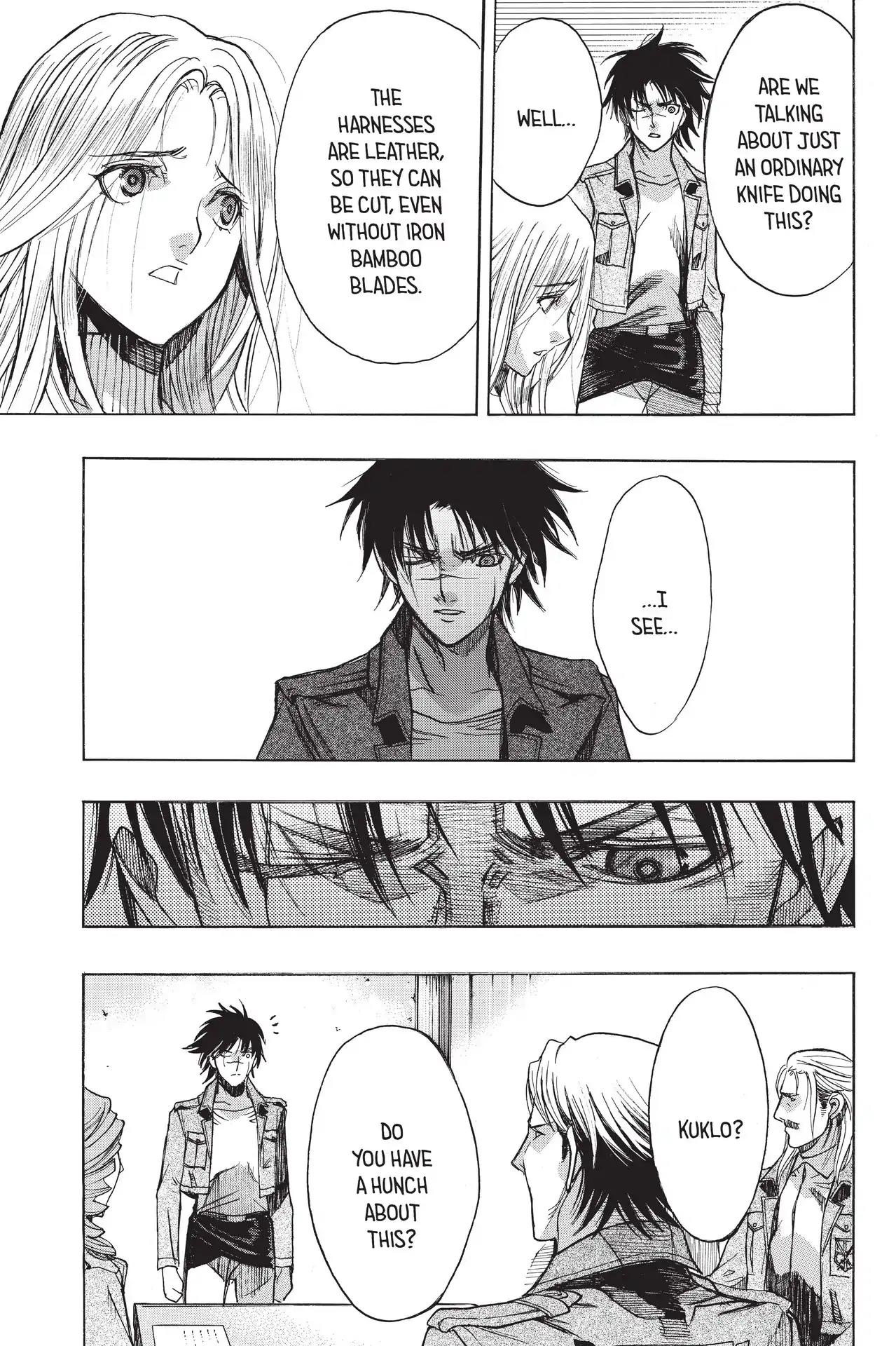 Shingeki no Kyojin - Before the Fall Chapter 54 page 33 - Chapter 54: In the Thick of Paranoia