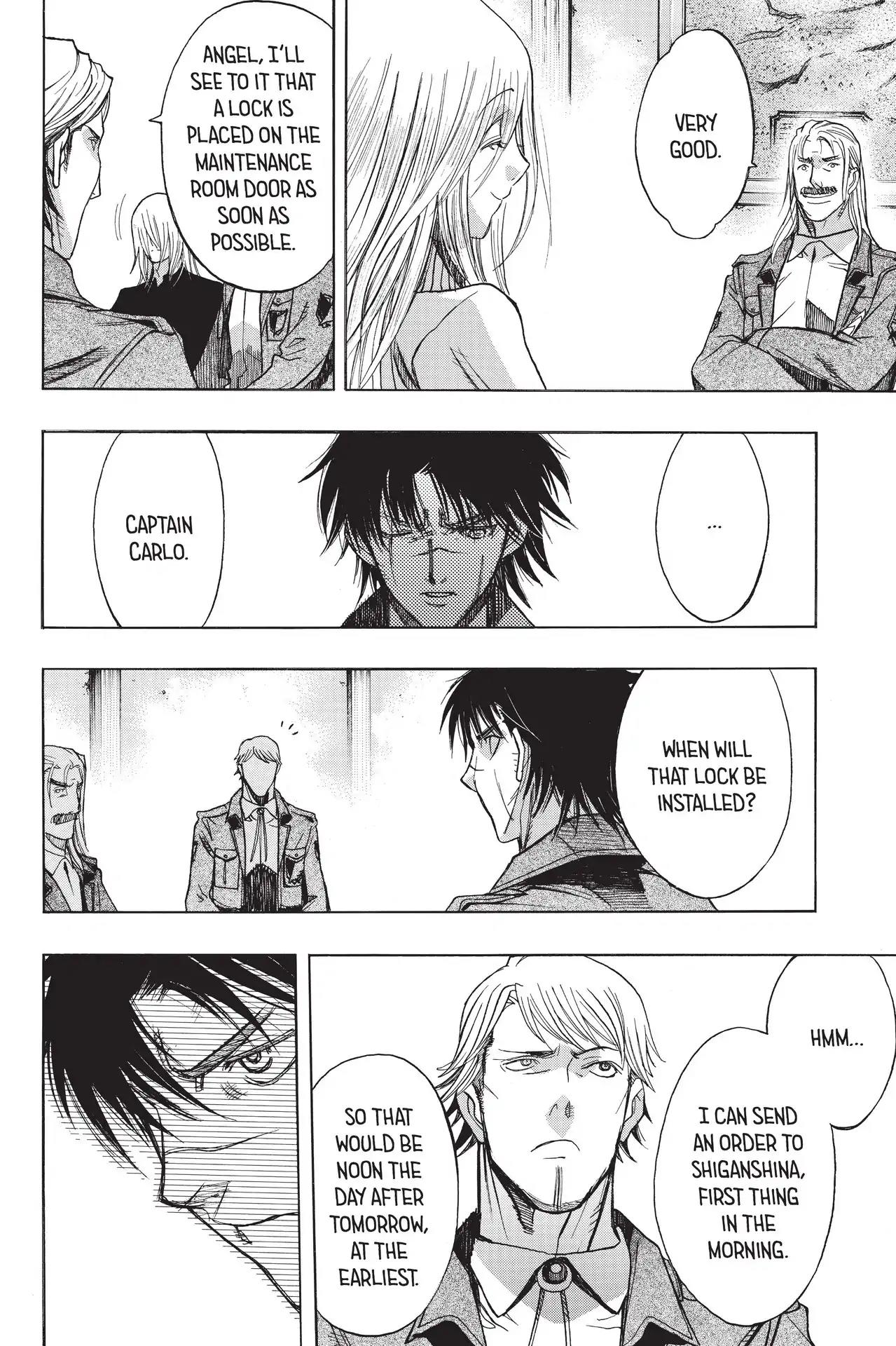 Shingeki no Kyojin - Before the Fall Chapter 54 page 36 - Chapter 54: In the Thick of Paranoia