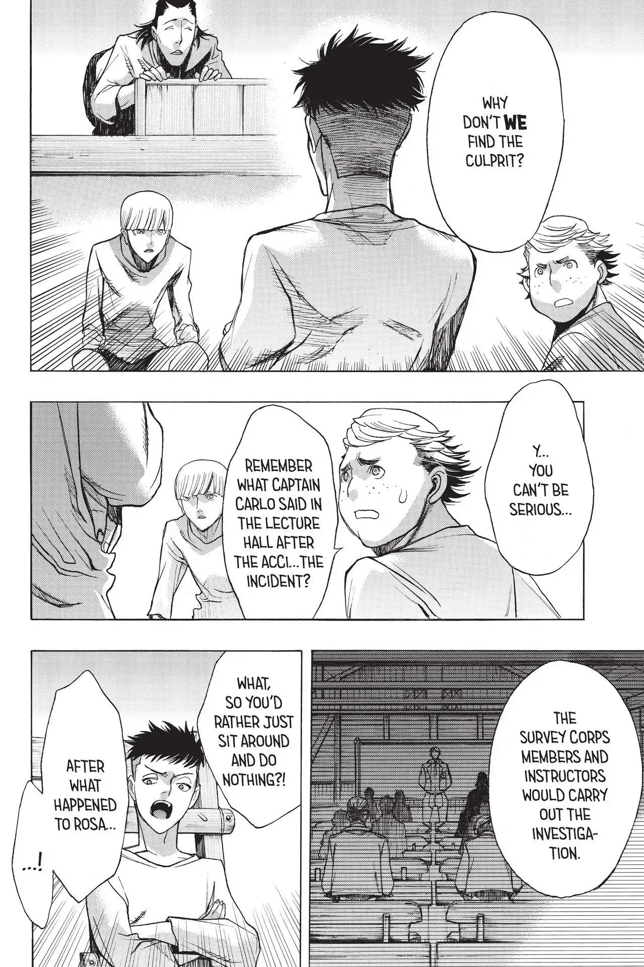 Shingeki no Kyojin - Before the Fall Chapter 54 page 42 - Chapter 54: In the Thick of Paranoia