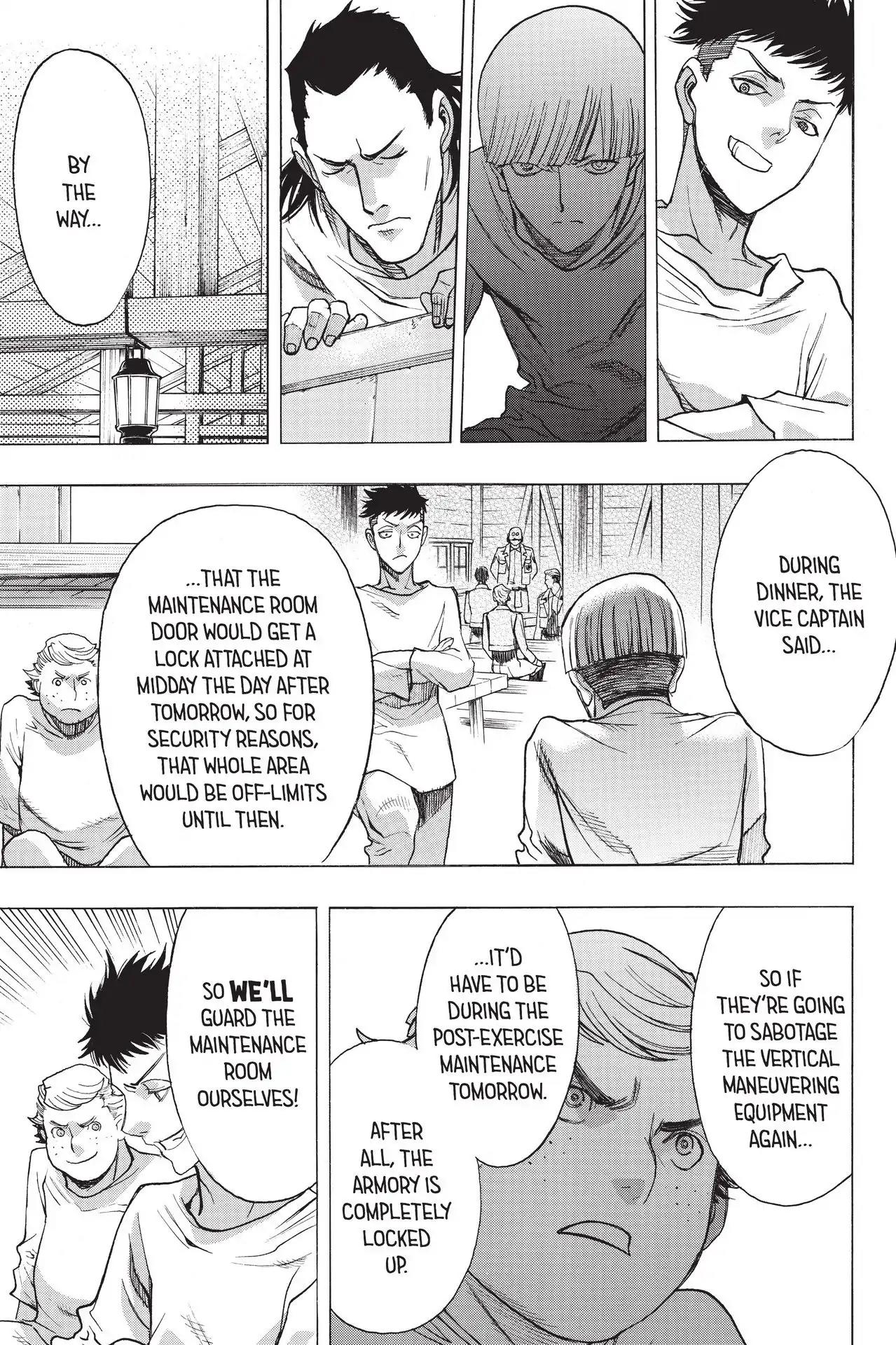 Shingeki no Kyojin - Before the Fall Chapter 54 page 45 - Chapter 54: In the Thick of Paranoia