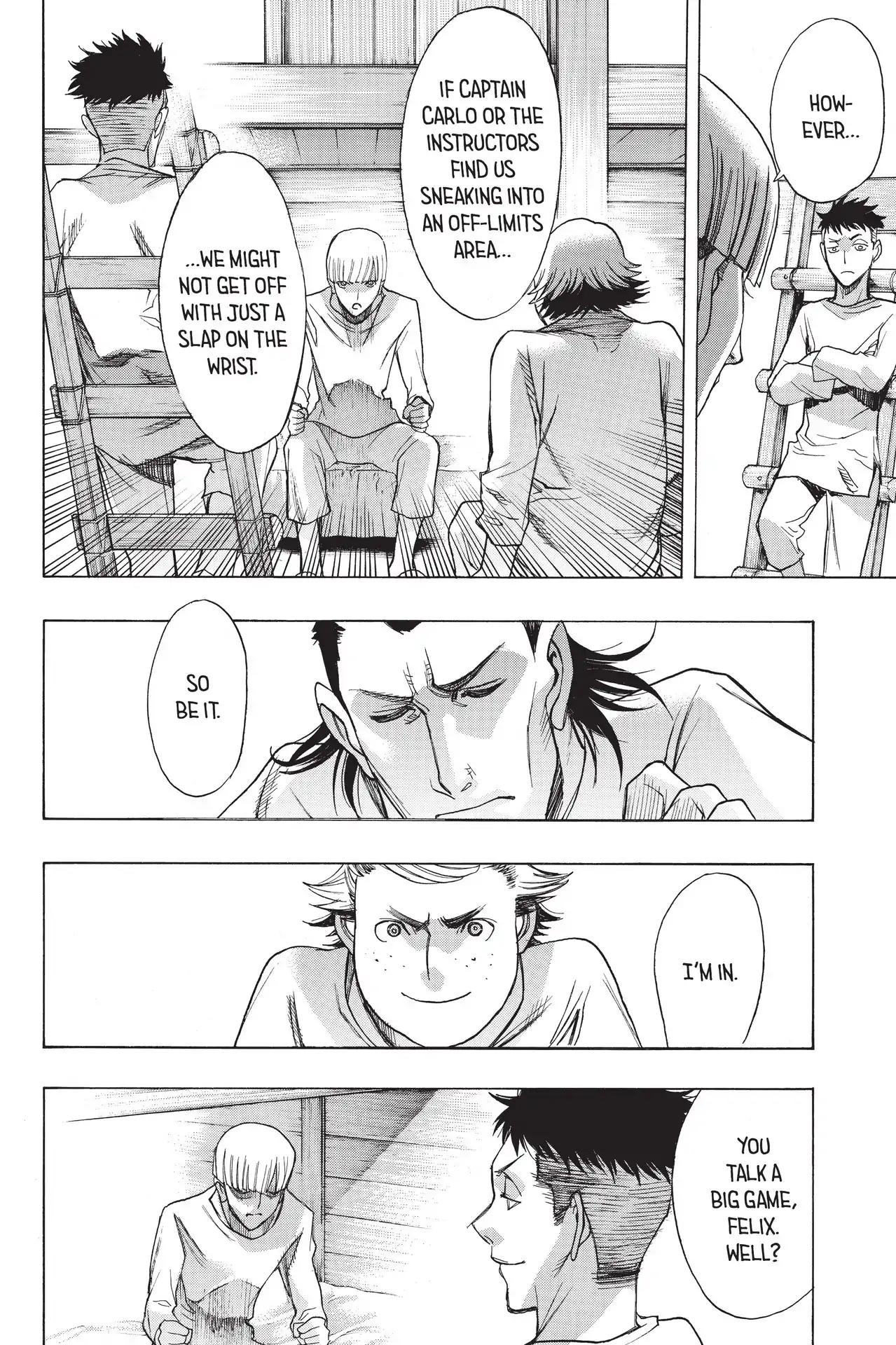 Shingeki no Kyojin - Before the Fall Chapter 54 page 46 - Chapter 54: In the Thick of Paranoia