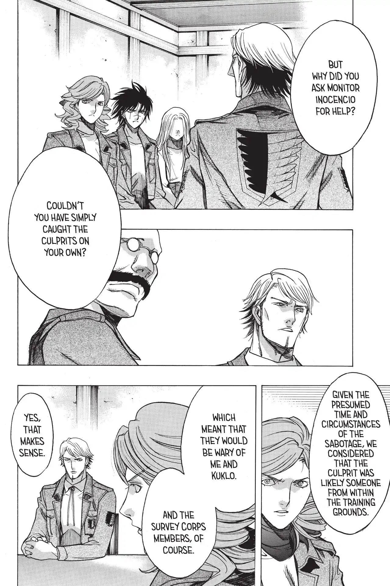 Shingeki no Kyojin - Before the Fall Chapter 56 page 14 - Chapter 56: Illumination in the Dead of Night