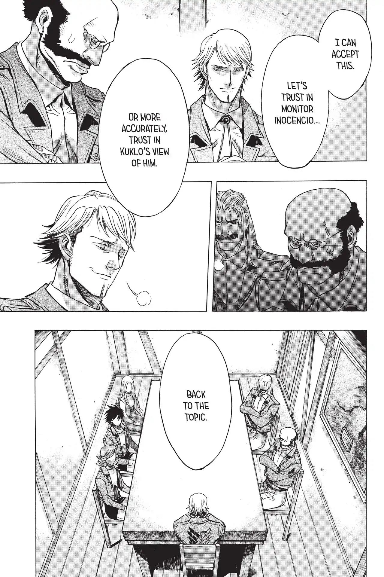 Shingeki no Kyojin - Before the Fall Chapter 56 page 17 - Chapter 56: Illumination in the Dead of Night