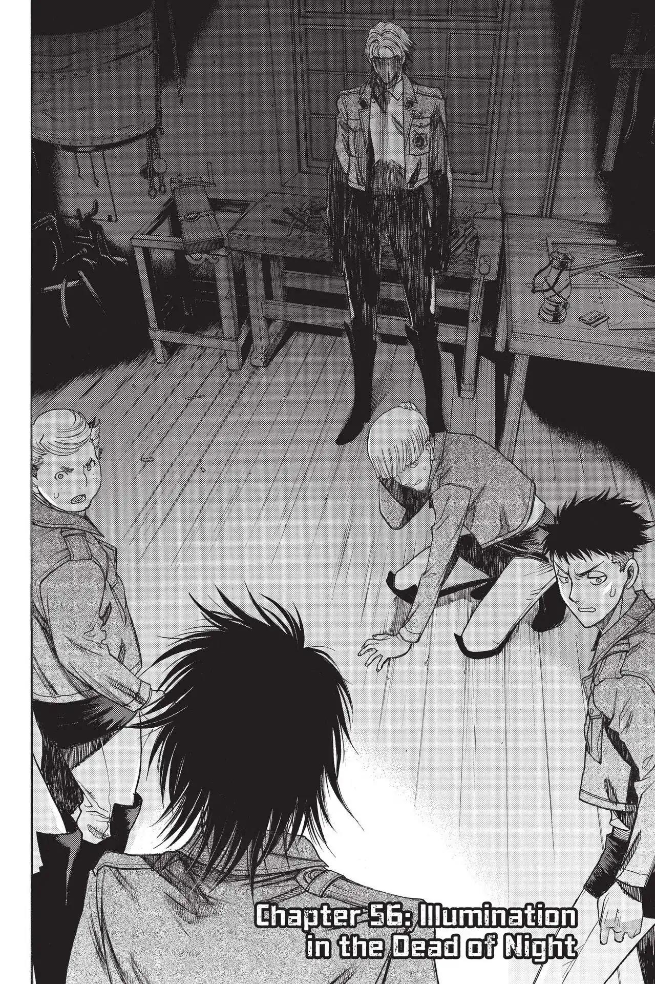 Shingeki no Kyojin - Before the Fall Chapter 56 page 2 - Chapter 56: Illumination in the Dead of Night