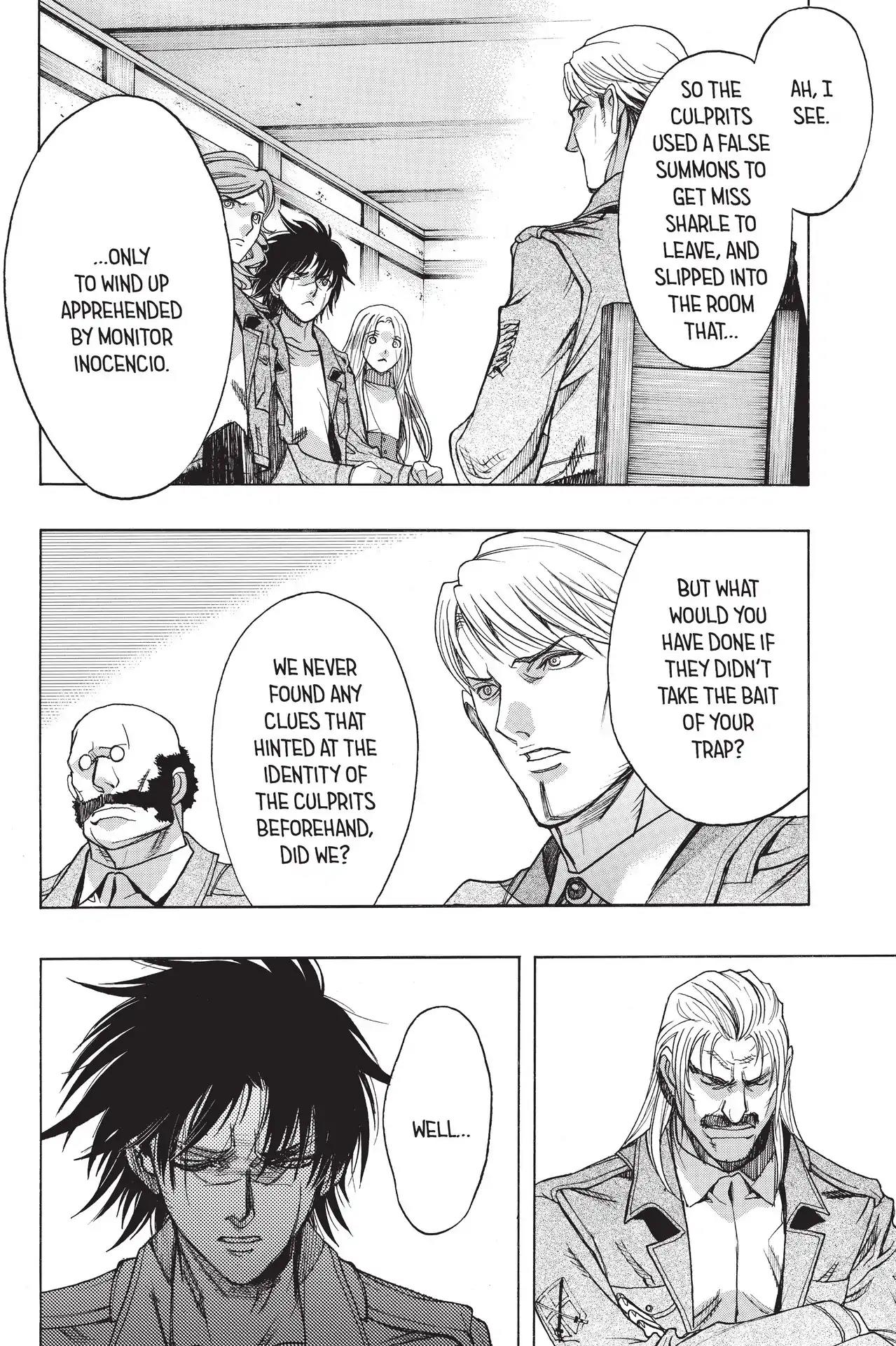 Shingeki no Kyojin - Before the Fall Chapter 56 page 20 - Chapter 56: Illumination in the Dead of Night