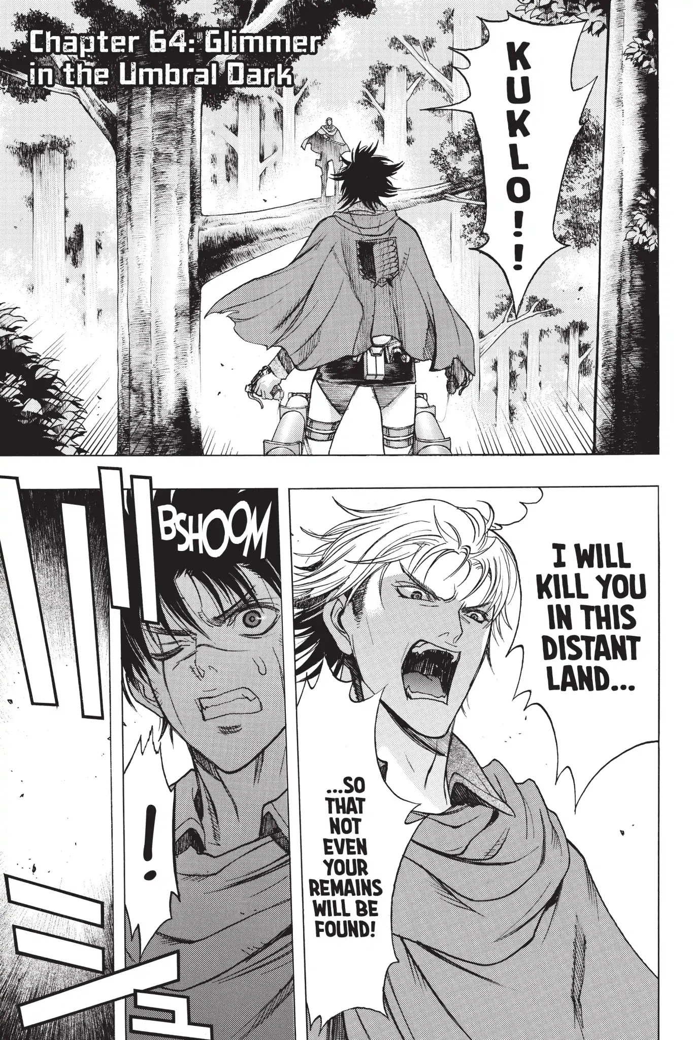Shingeki no Kyojin - Before the Fall Chapter 64 page 1 - Chapter 64: Glimmer in the Umbral Dark