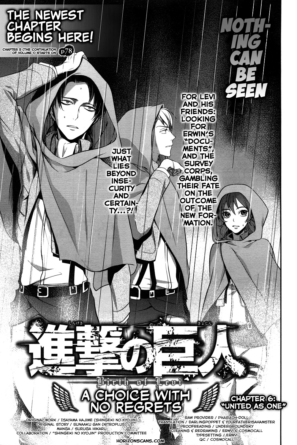 Shingeki no Kyojin - Birth of Levi Chapter 6 page 1 - Chapter 6: United As One