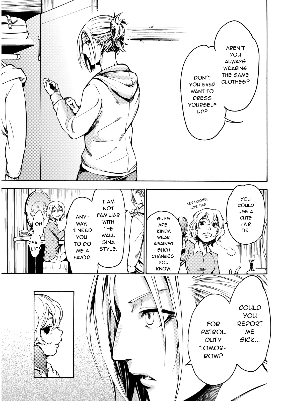 Shingeki no Kyojin - Lost Girls Chapter 1 page 9 - Chapter 1: Carly Stratmann