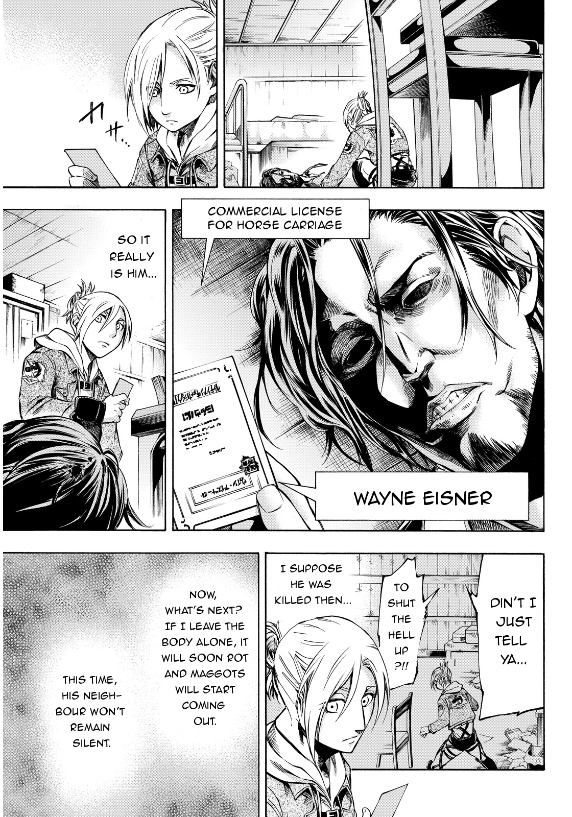 Shingeki no Kyojin - Lost Girls Chapter 3 page 3 - Chapter 3: Waldo and Lug