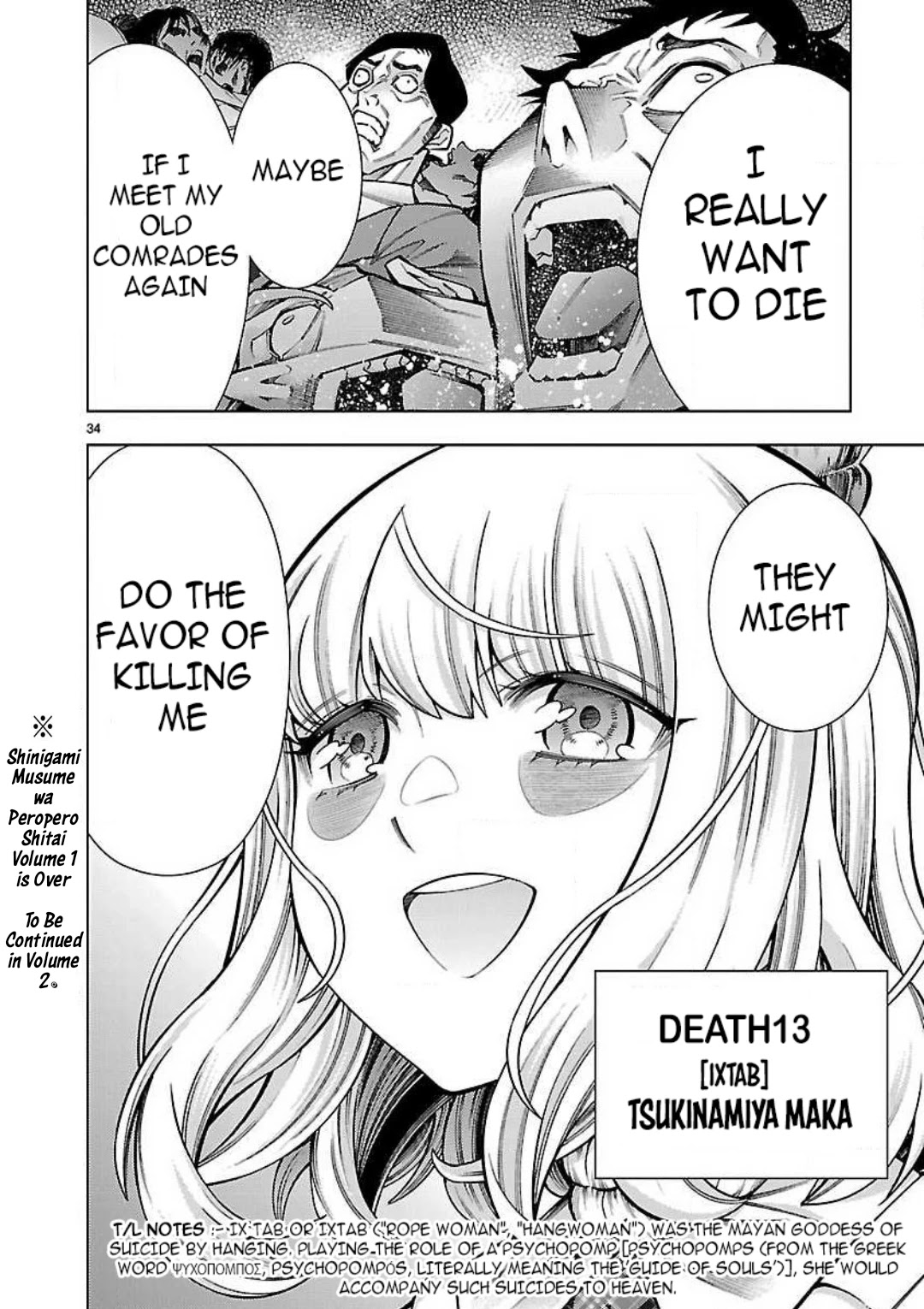 Shinigami Musume ha Peropero Shitai Chapter 5 page 34 - Chapter 5: Shinigami Girl Won't Hide