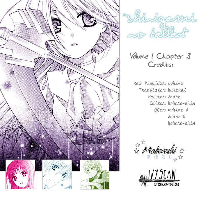 Shinigami no Ballad Chapter 3 page 1 - Chapter 3