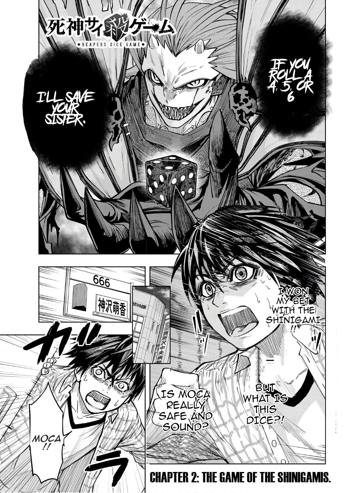 Shinigami Saikoro Game Chapter 2 page 1 - Chapter 2