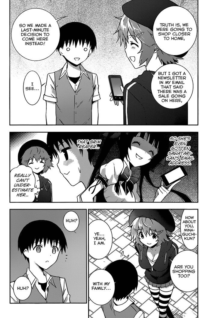 Shinigami-sama to 4-nin no Kanojo Chapter 10 page 7 - Chapter 10 : Popularity 10. "To Be Forgiven When He Touches Her"